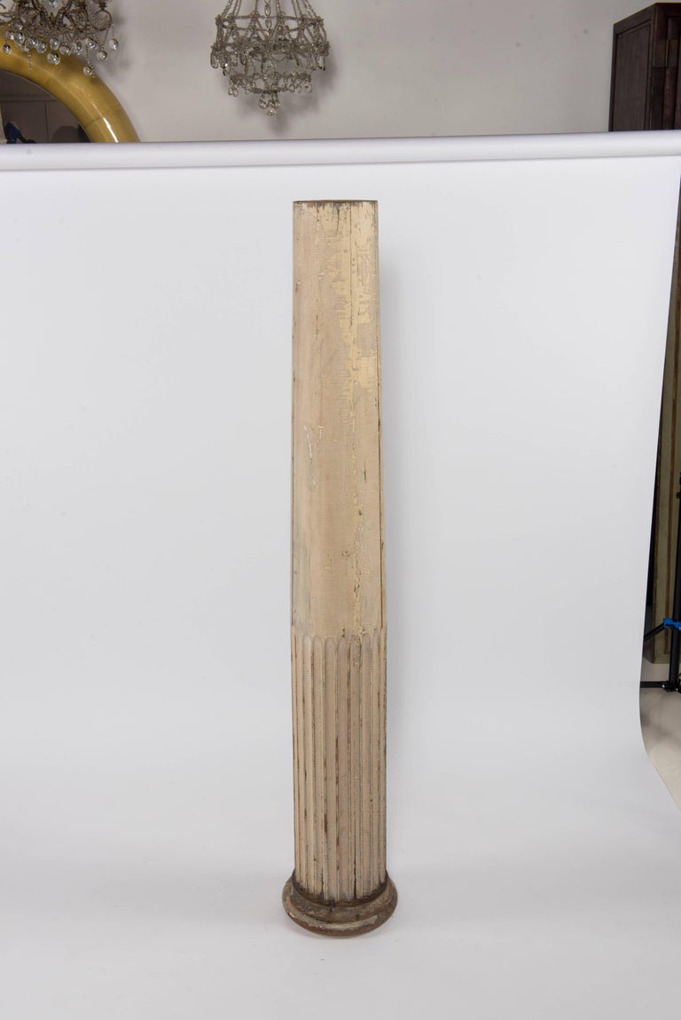 19th Century Fluted Wood Columns at 1stDibs