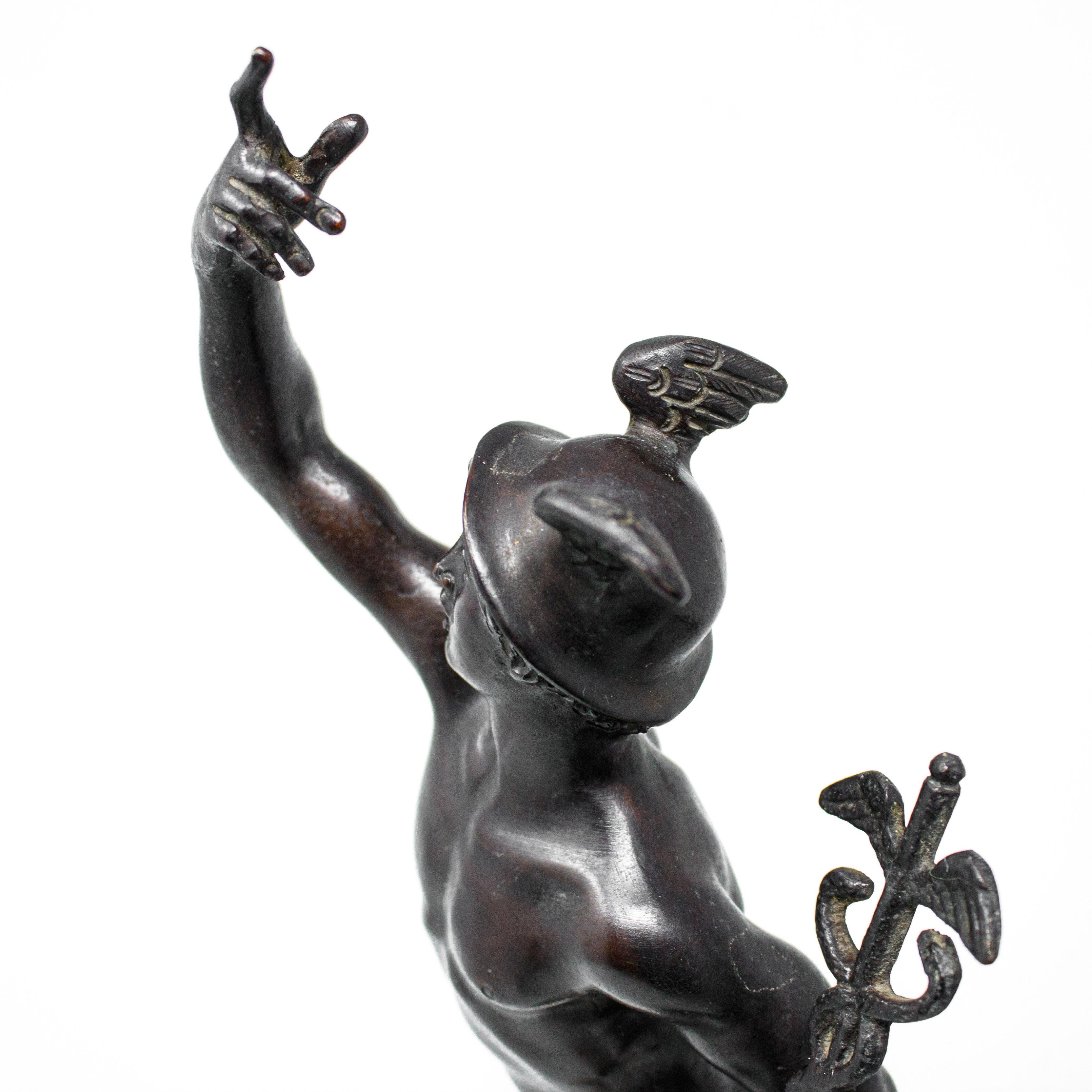 19th Century, Flying Mercury Sculpture in Bronze 9