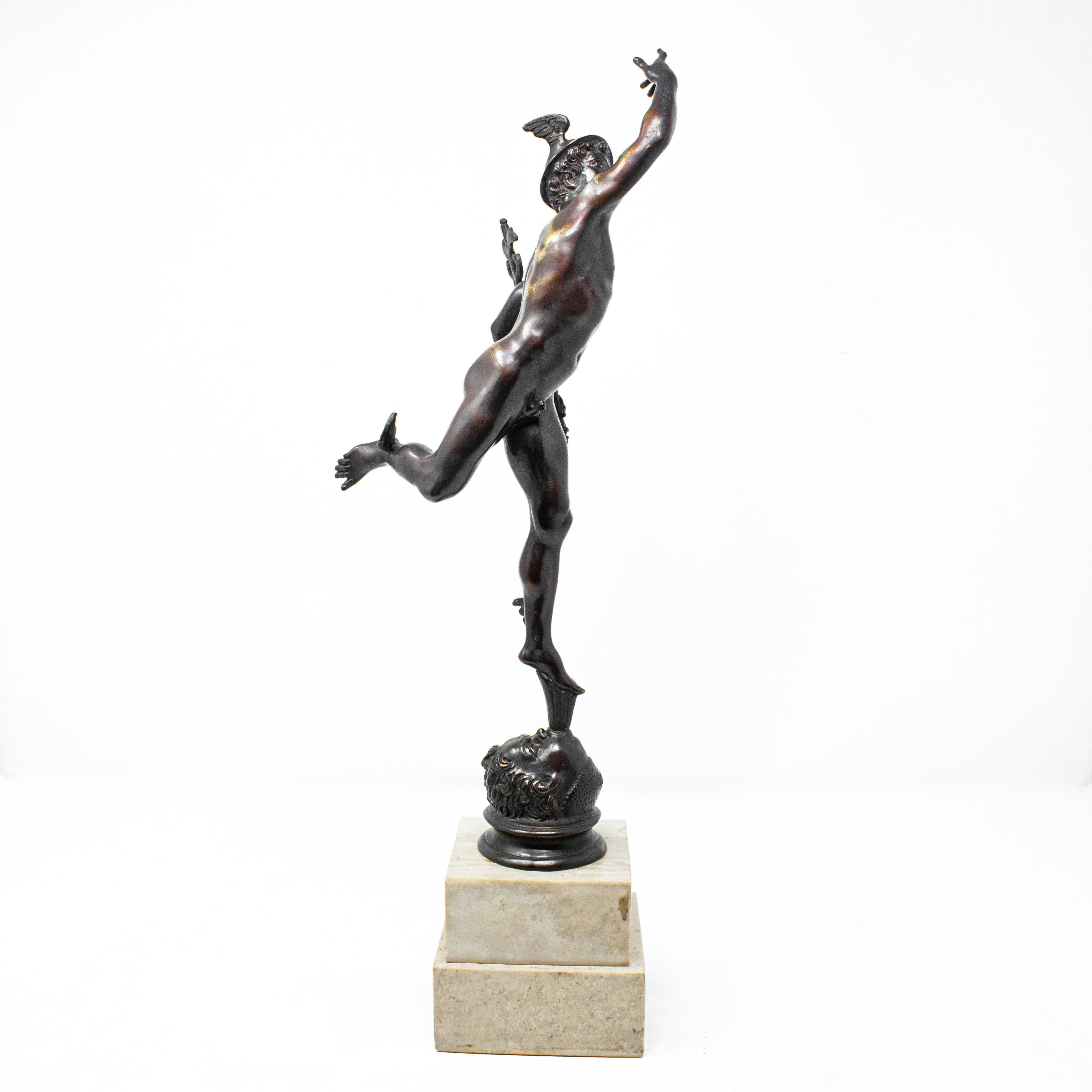 19th Century, Flying Mercury Sculpture in Bronze 1
