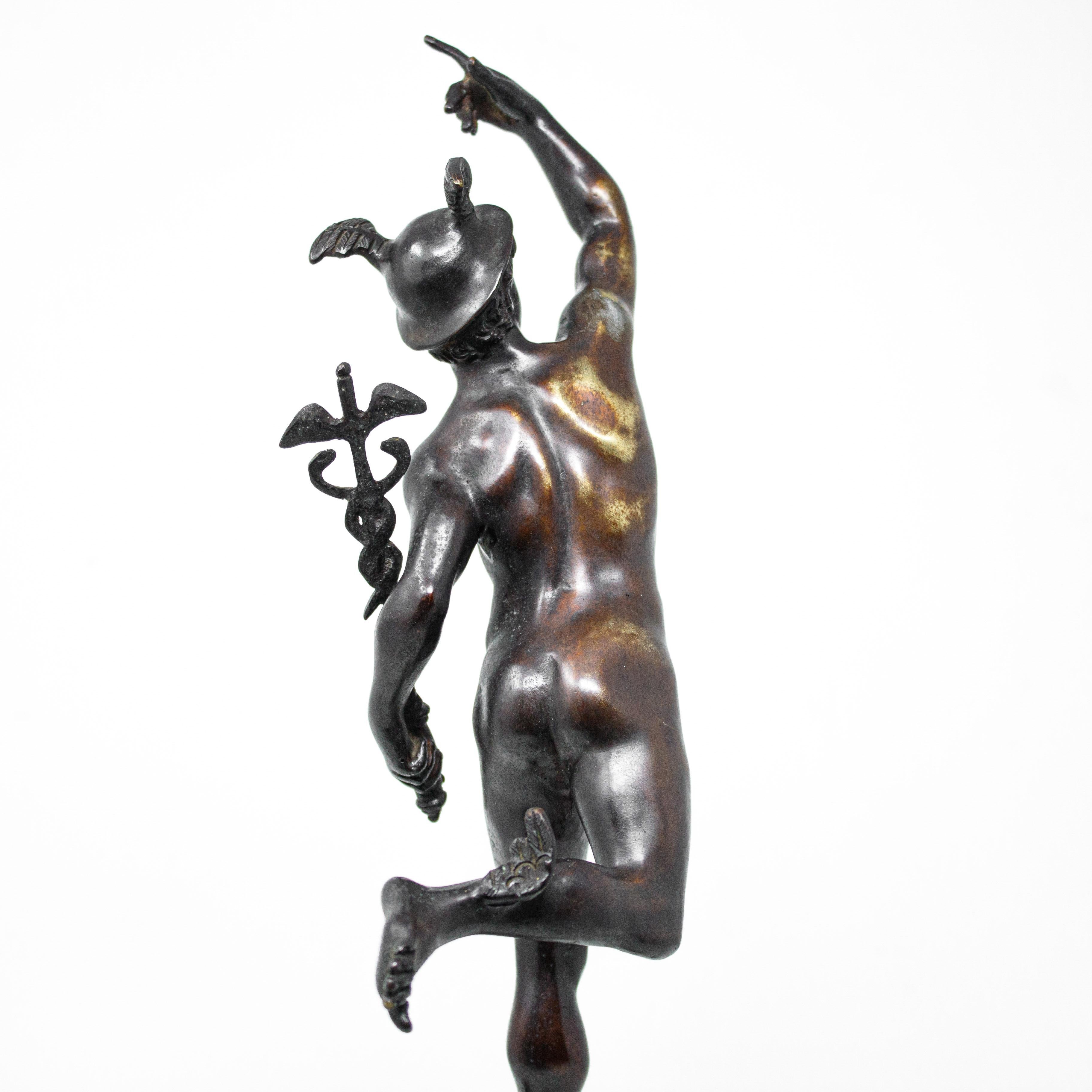 19th Century, Flying Mercury Sculpture in Bronze 2