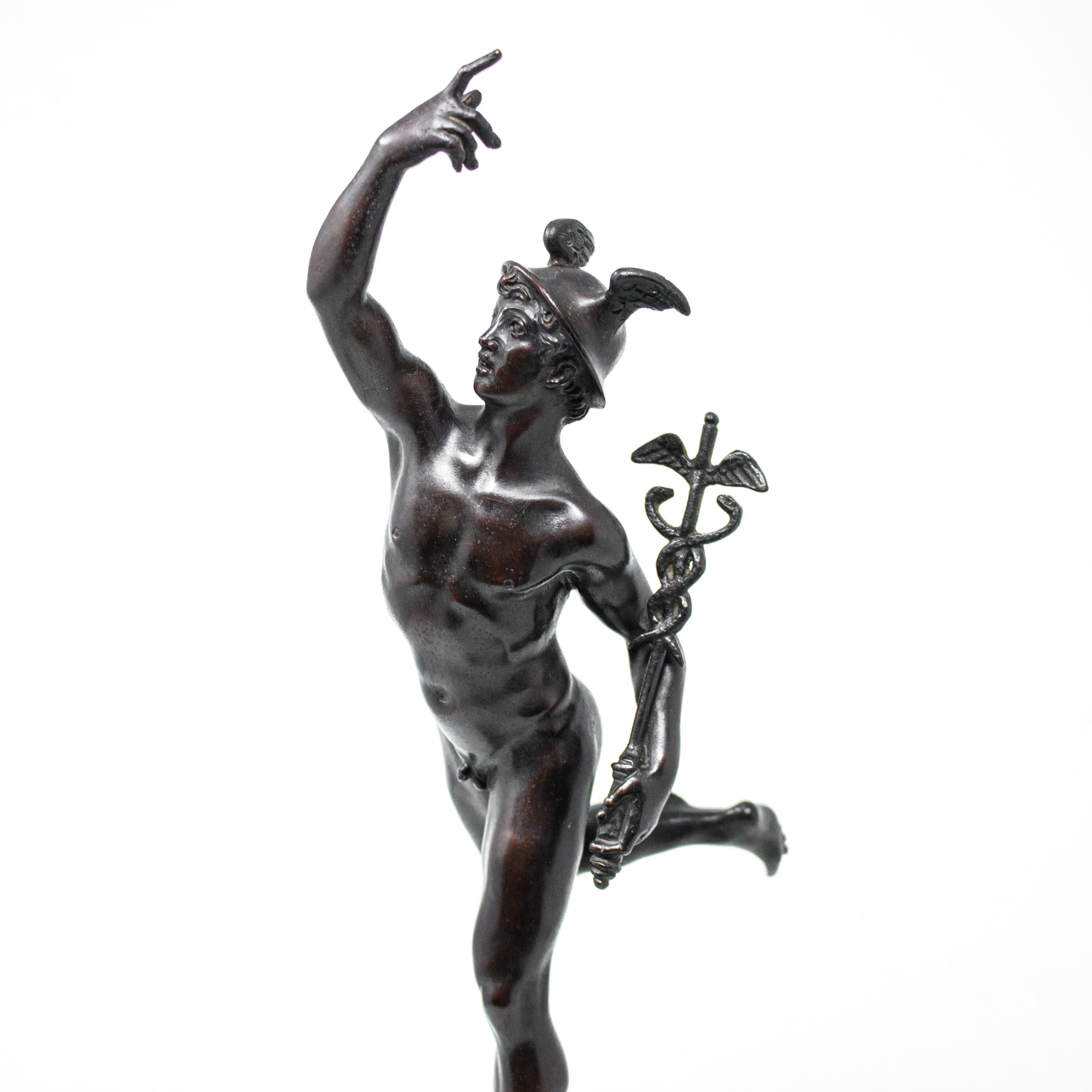 19th Century, Flying Mercury Sculpture in Bronze 3