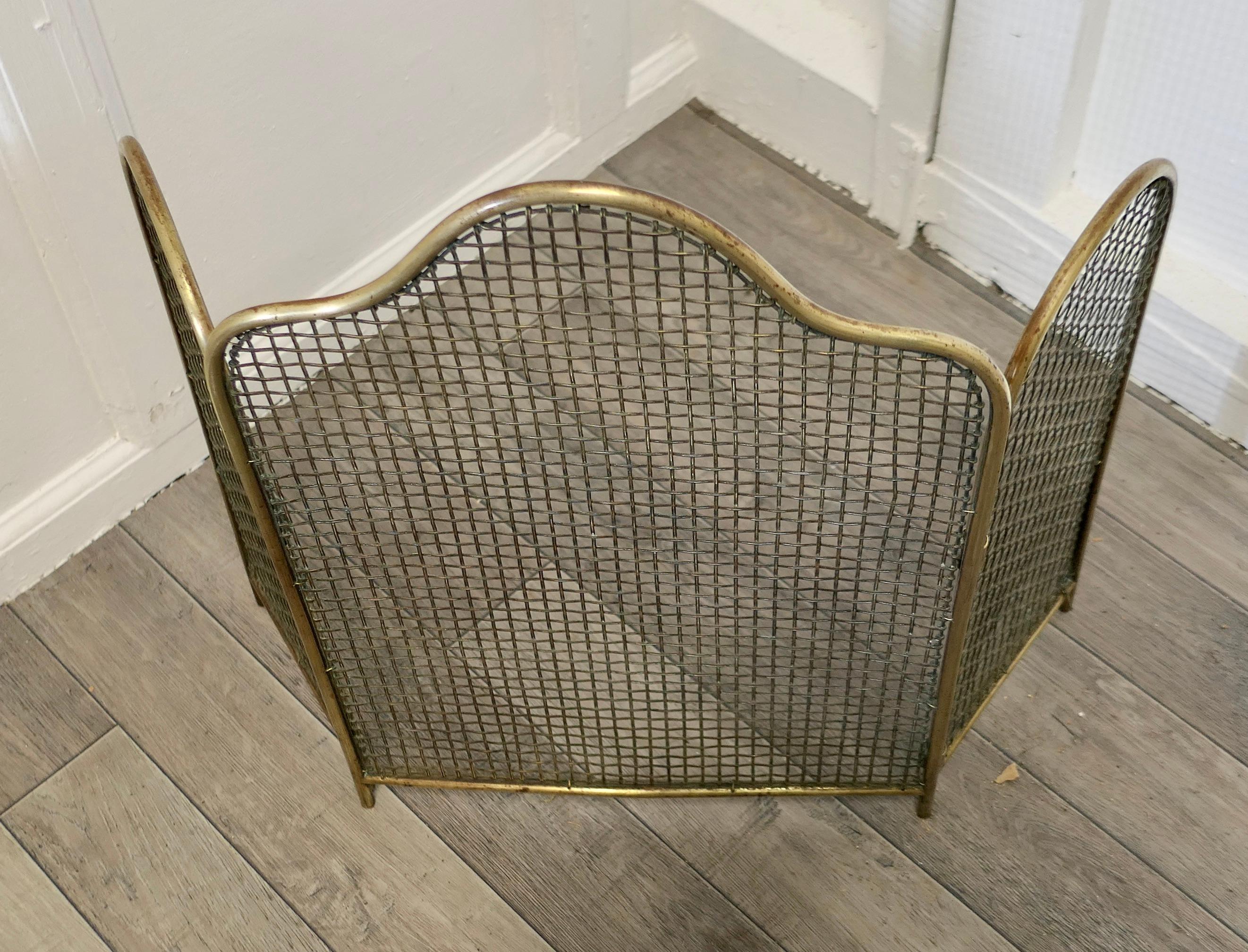 gold fire guard