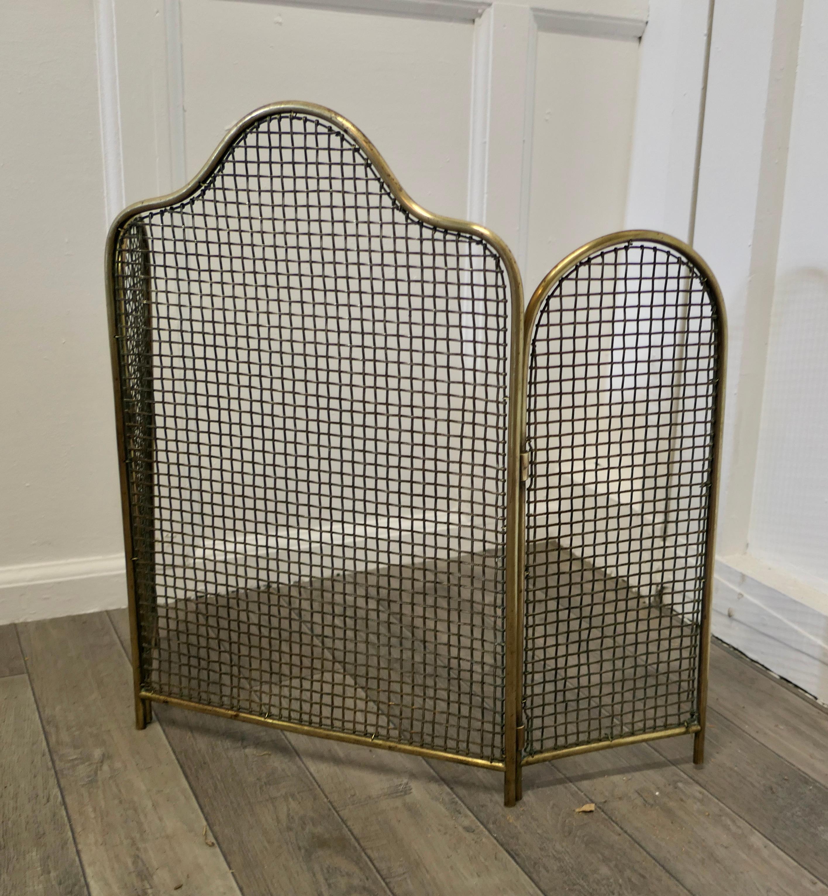 brass fireguard