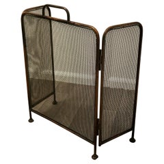 19th Century Folding Copper Fire Guard