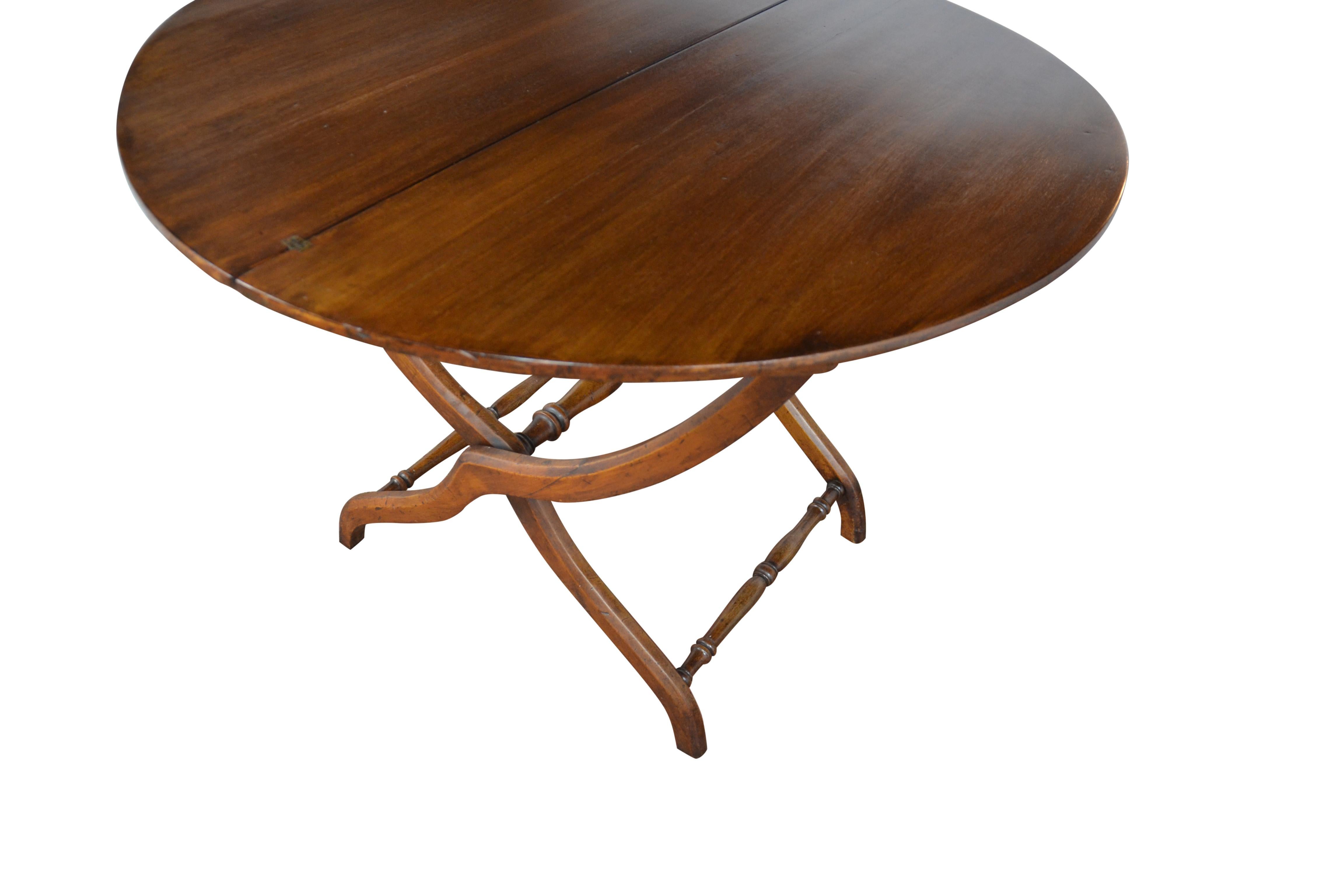 19th Century Folding Round Campaign Table at 1stDibs campaign tables