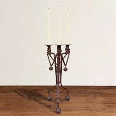 19th Century Folk Art Bayonet Candelabra