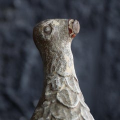 19th Century Folk Art Carved Spanish Love Bird Figure