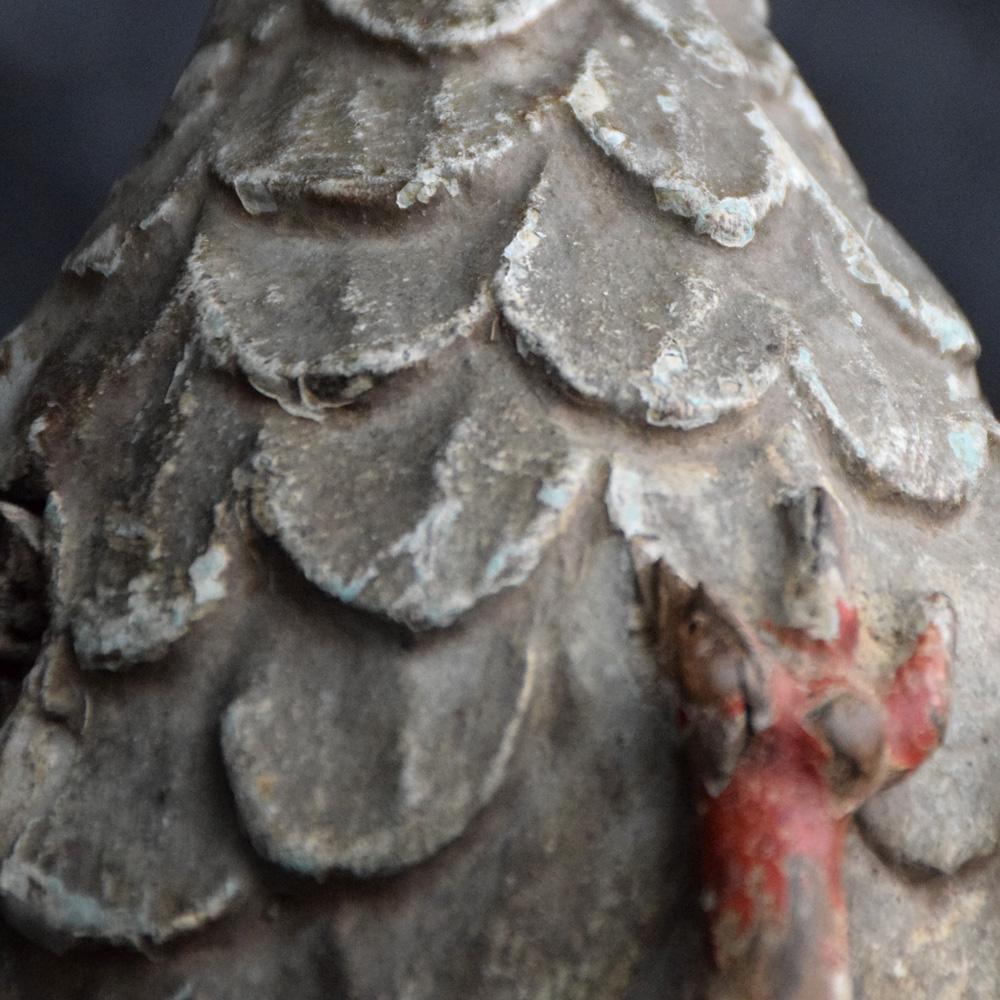 Figura de Pájaro Amoroso Español Tallada en Arte Popular del Siglo XIX Fines del siglo XIX en venta