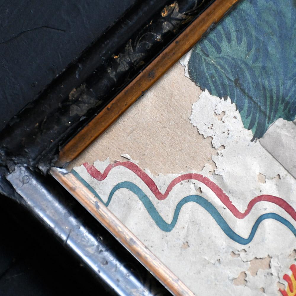 Dipinto a mano Pittura militare d'arte popolare del XIX secolo in vendita