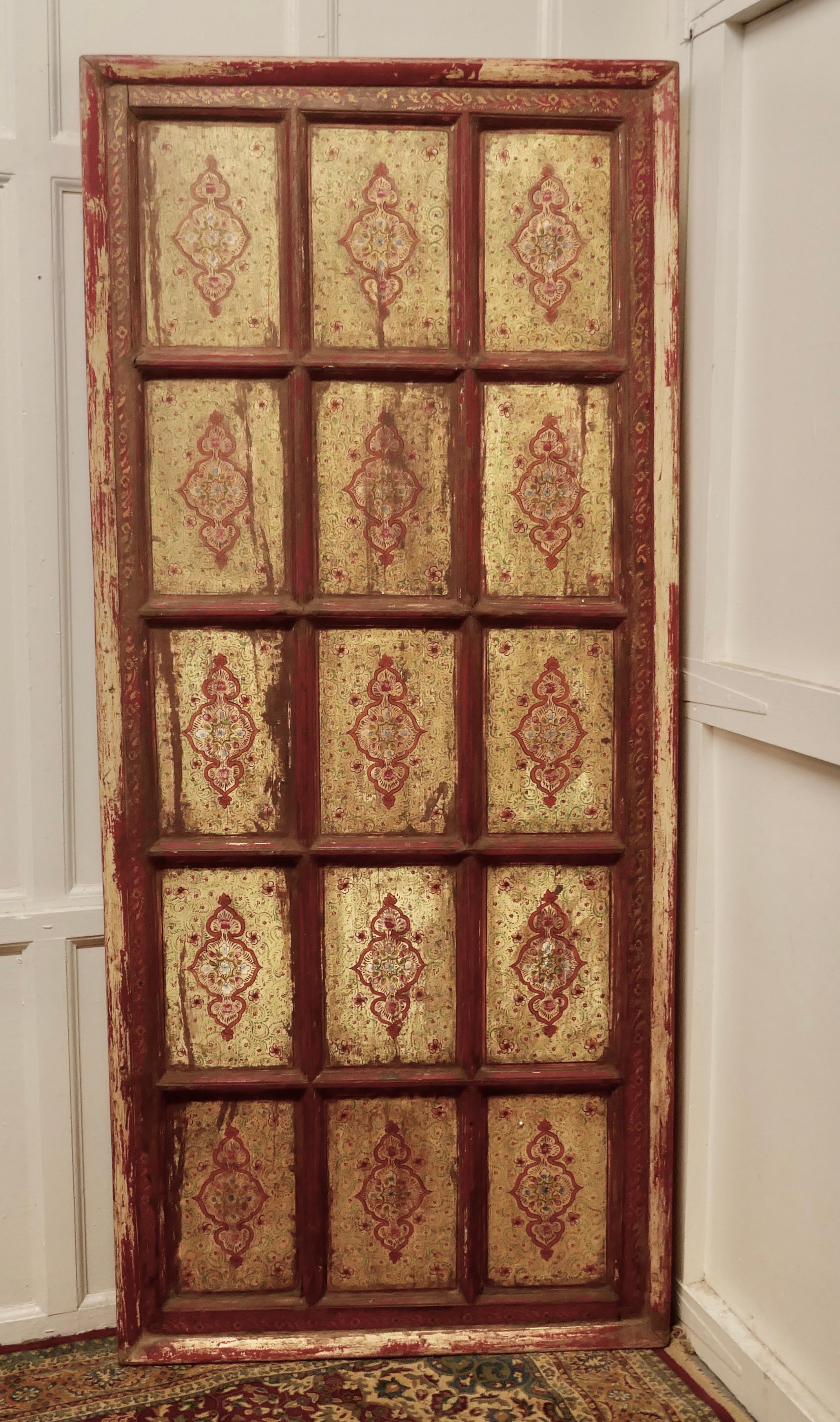 19th century Folk Art painted Anglo Indian wall panel 


This is a large and highly decorative piece it has 15 individually painted panels it is a unique hand painted piece that will add style and charm to anyroom

The condition of the wooden