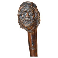 19th Century Folk Art self defense walking cane