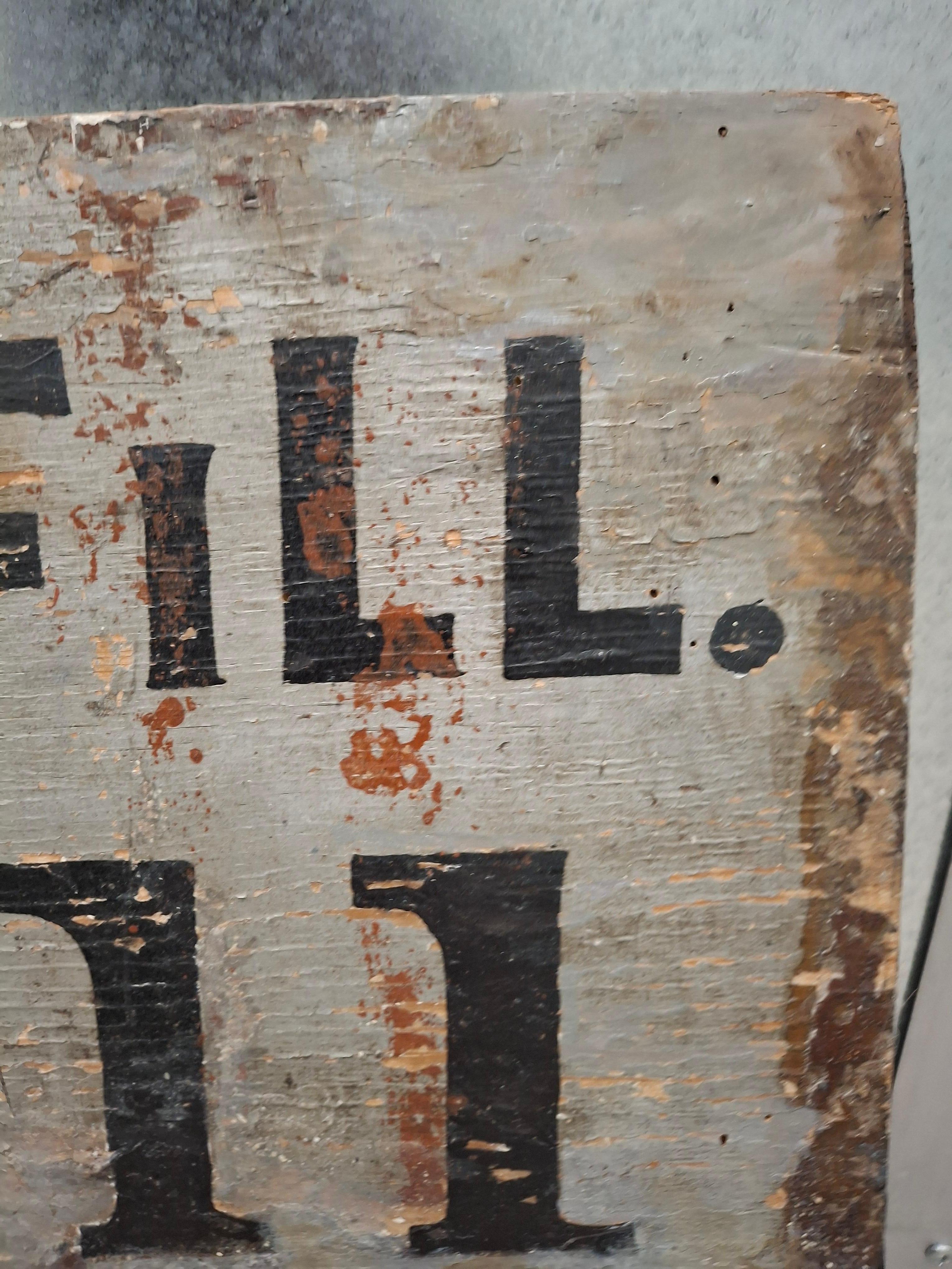 19th Century Folk Art Upholstery Trade Sign For Sale 1