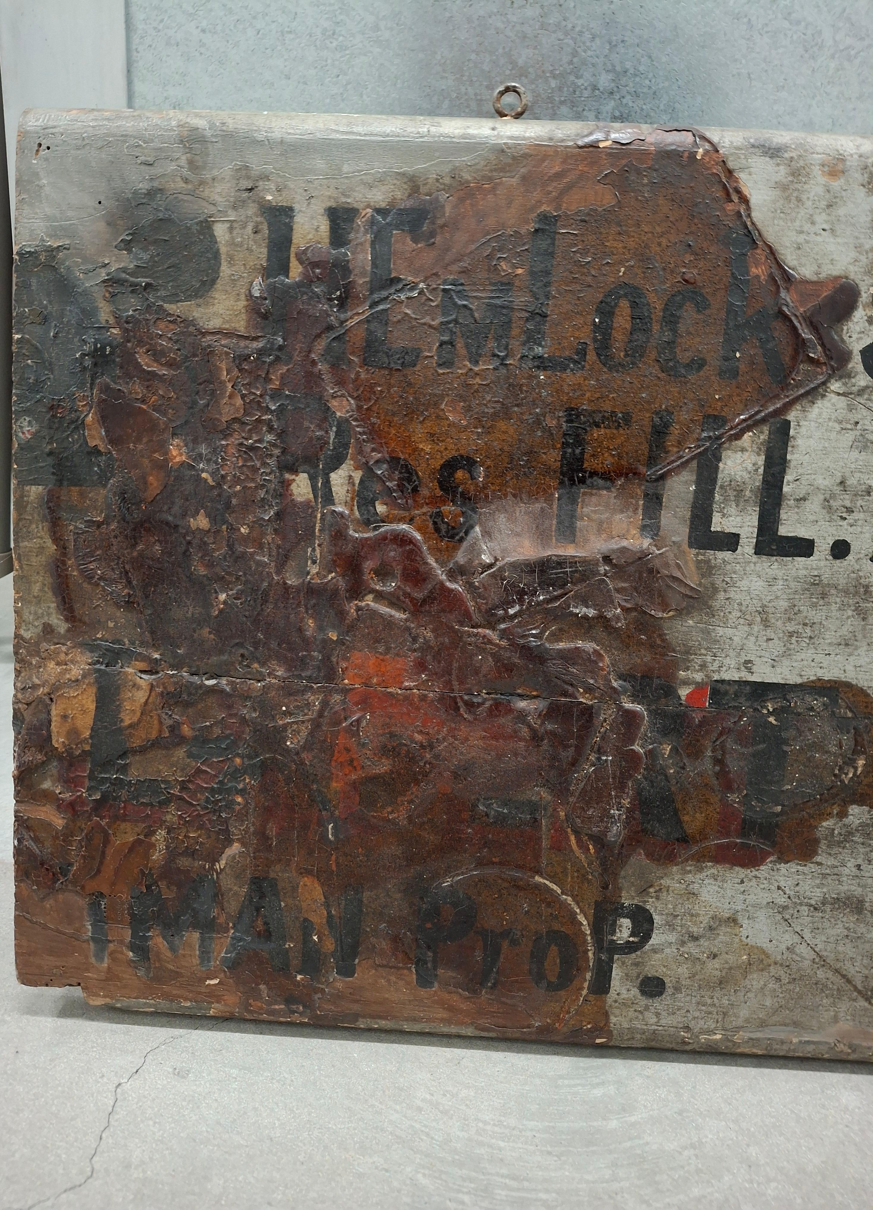 19th Century Folk Art Upholstery Trade Sign For Sale 4