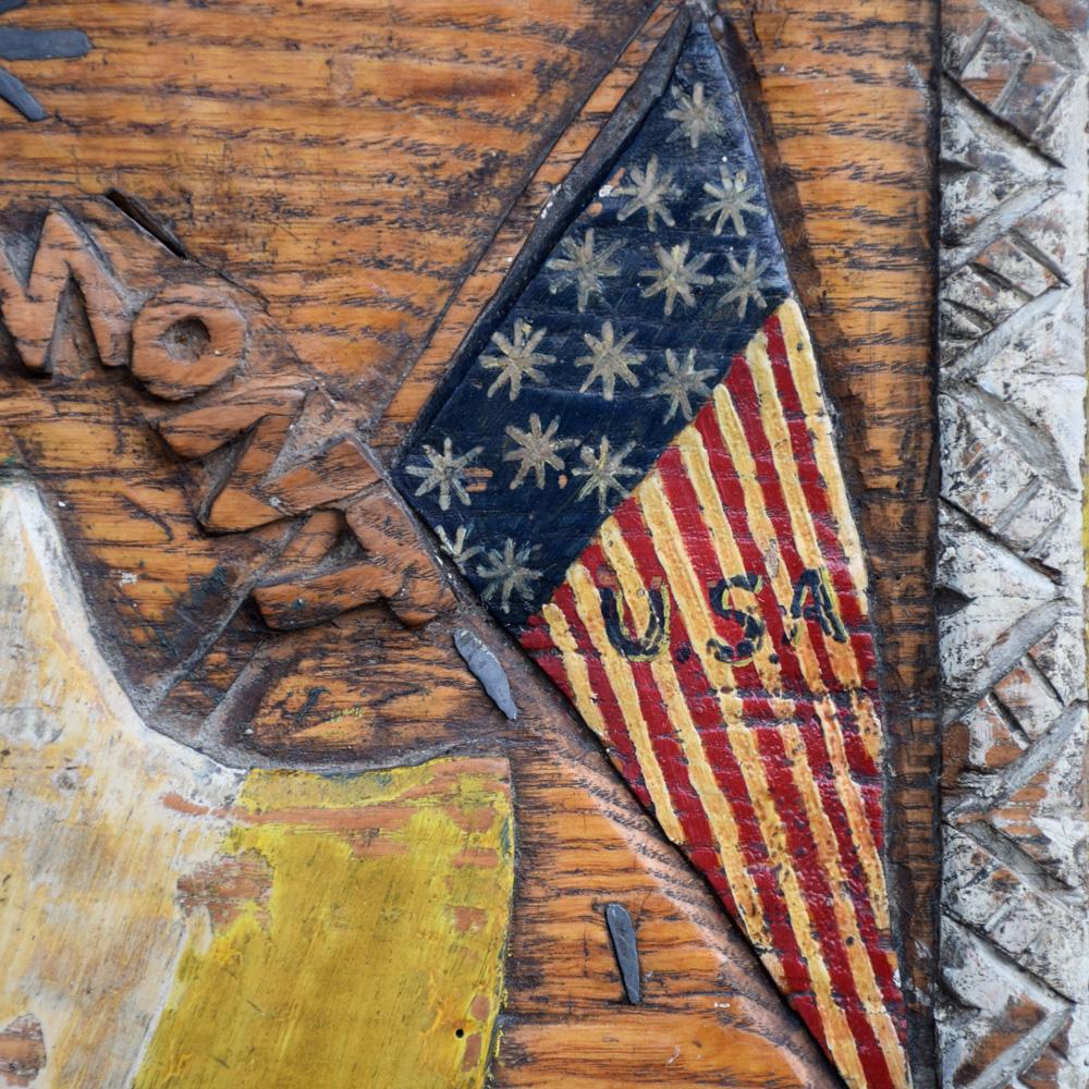 Placa Conmemorativa de la Relación de Guerra de Arte Popular del Siglo XIX en venta 10