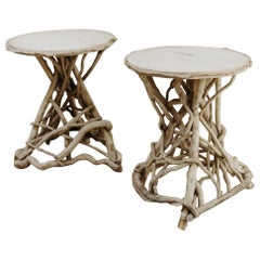 Antique 19th century folkart tables