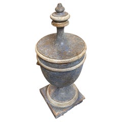 19th Century, Four Blue and White Lacquered Wood Florentine Apothecary Jars
