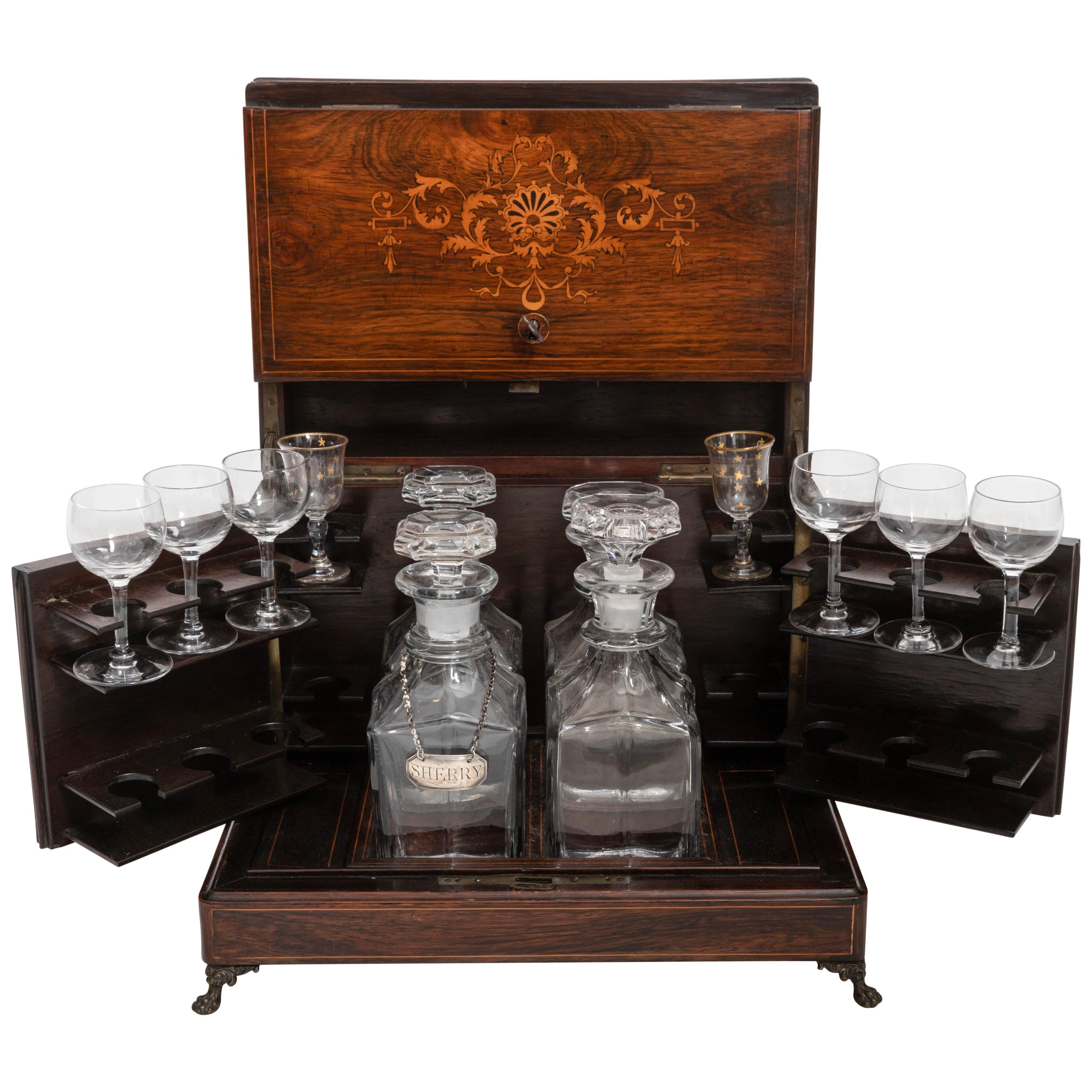 19th Century Four Decanter Liqueurs Set