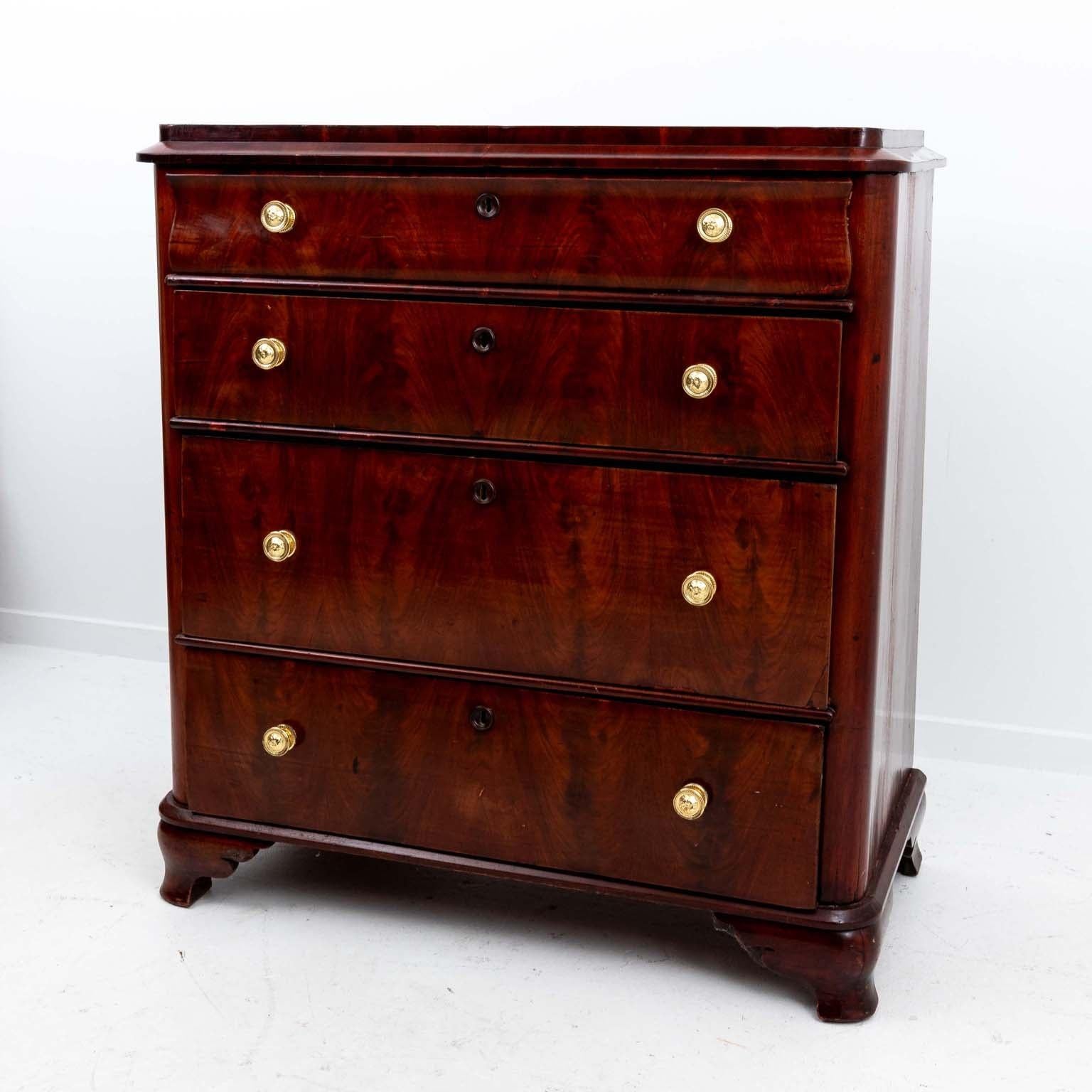 Empire 19th Century Four Drawer Commode For Sale