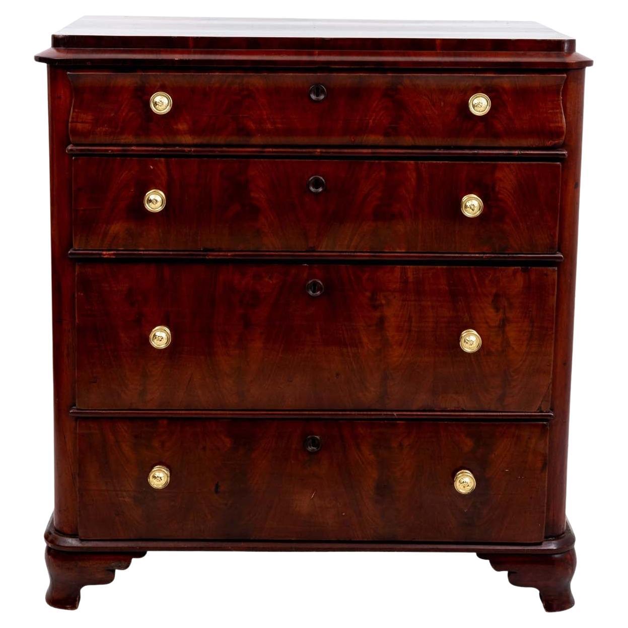 19th Century Four Drawer Commode For Sale