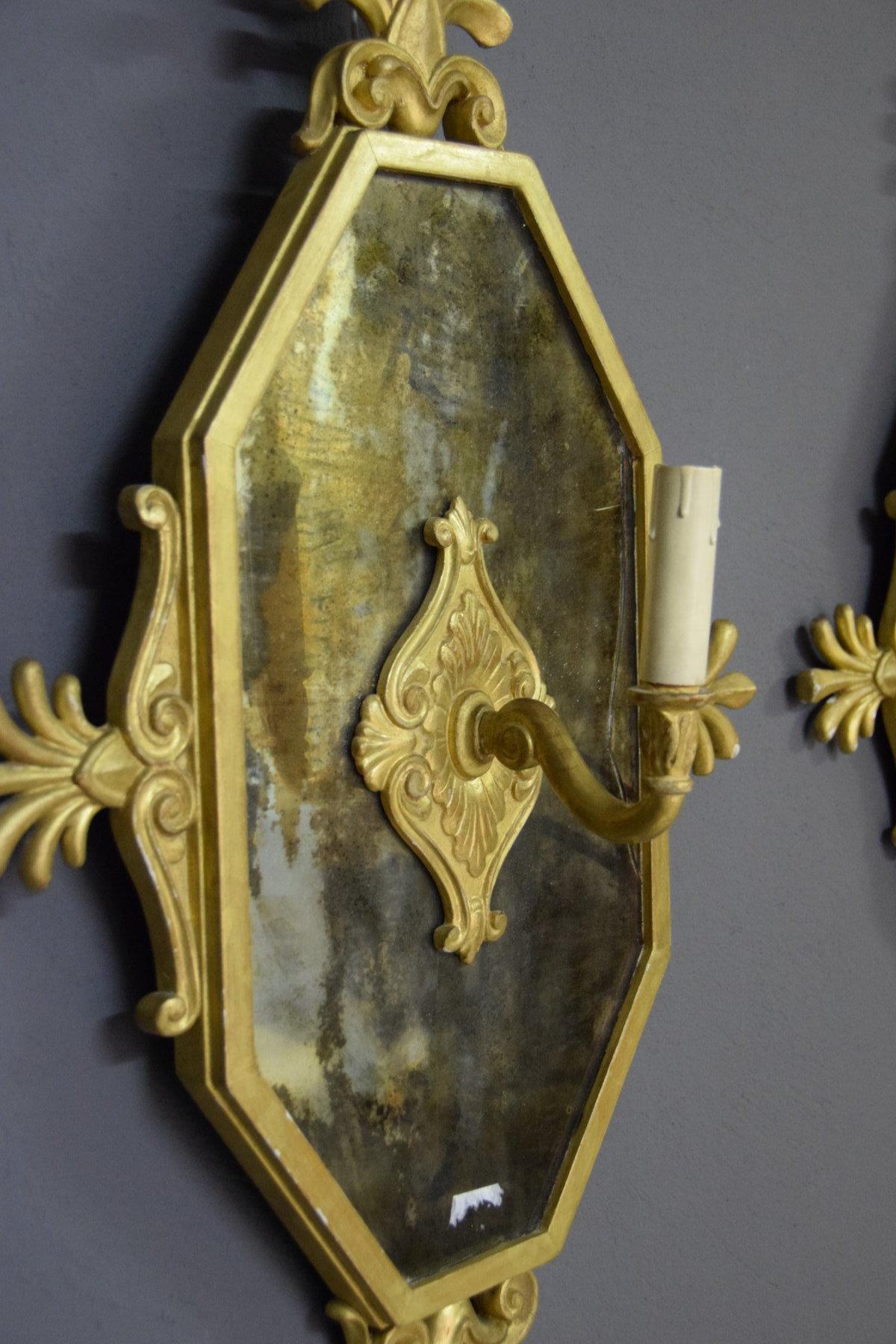 19th Century, Four Empire Style Giltwood Wall Applique 6