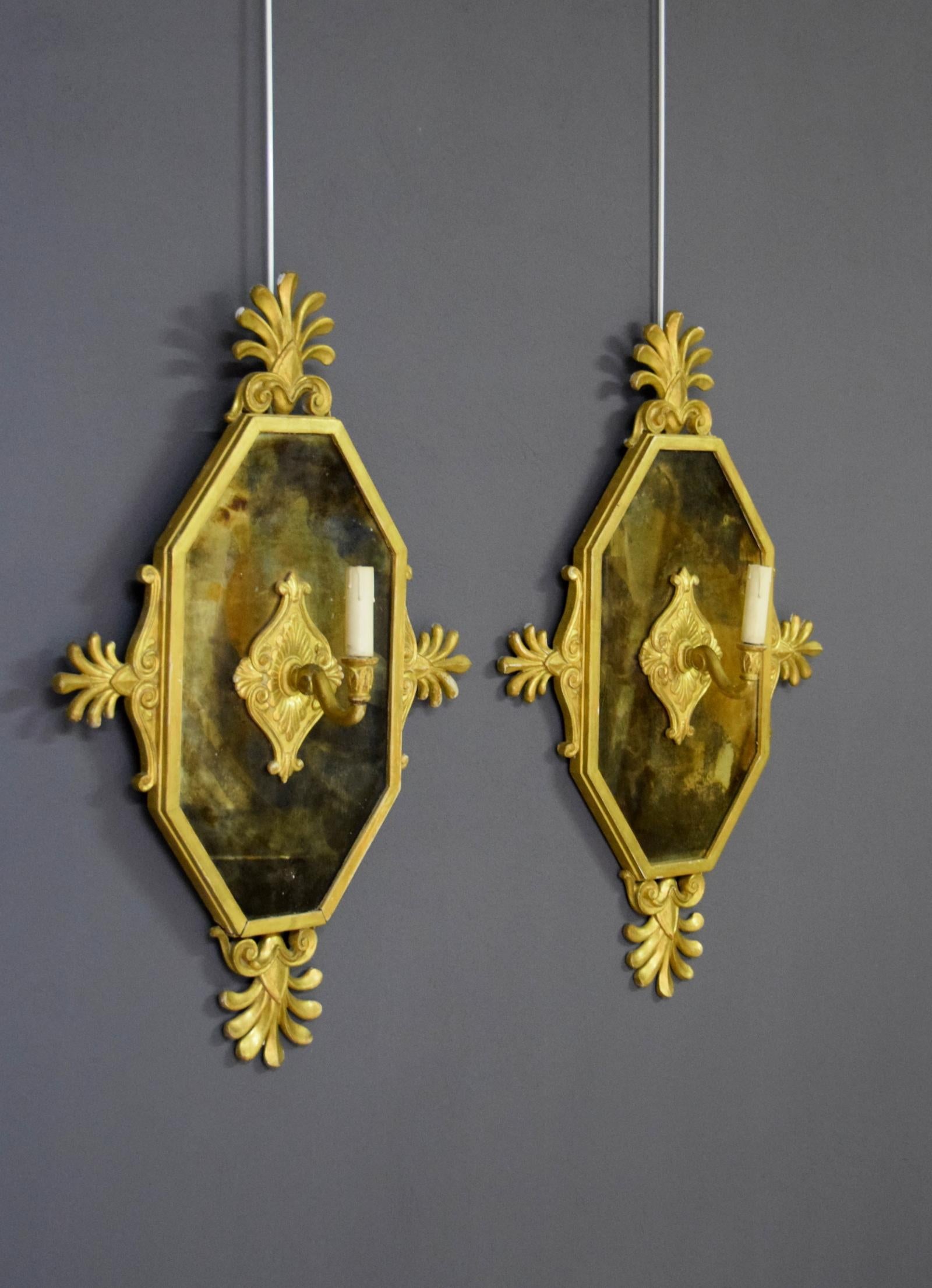 19th Century, Four Empire Style Giltwood Wall Applique 9