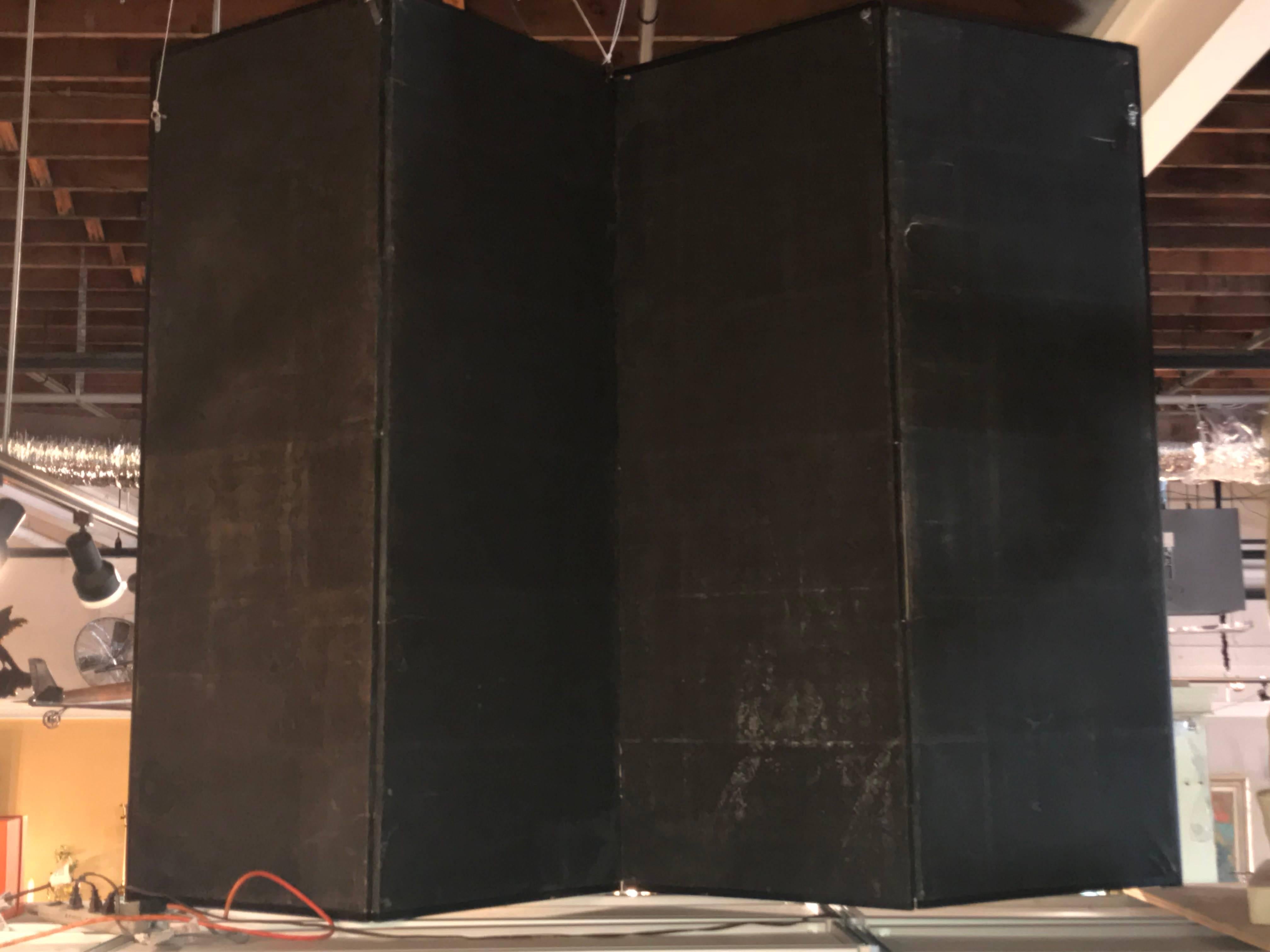 19th Century Four Panel Kano School Chinese Style Folding Screen or Room Divider 11