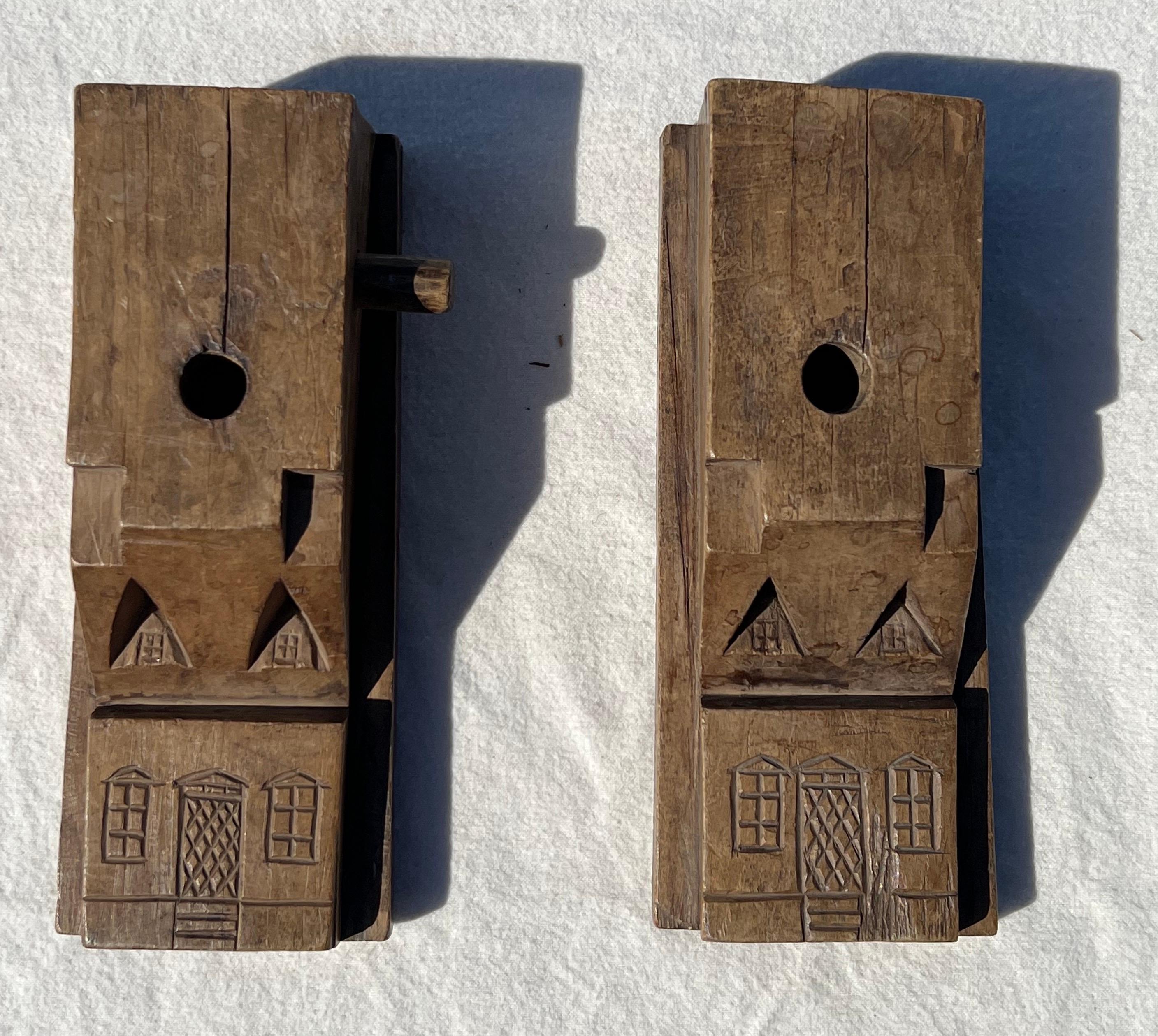 North American 19th Century Four Part House Form Sugar Mold