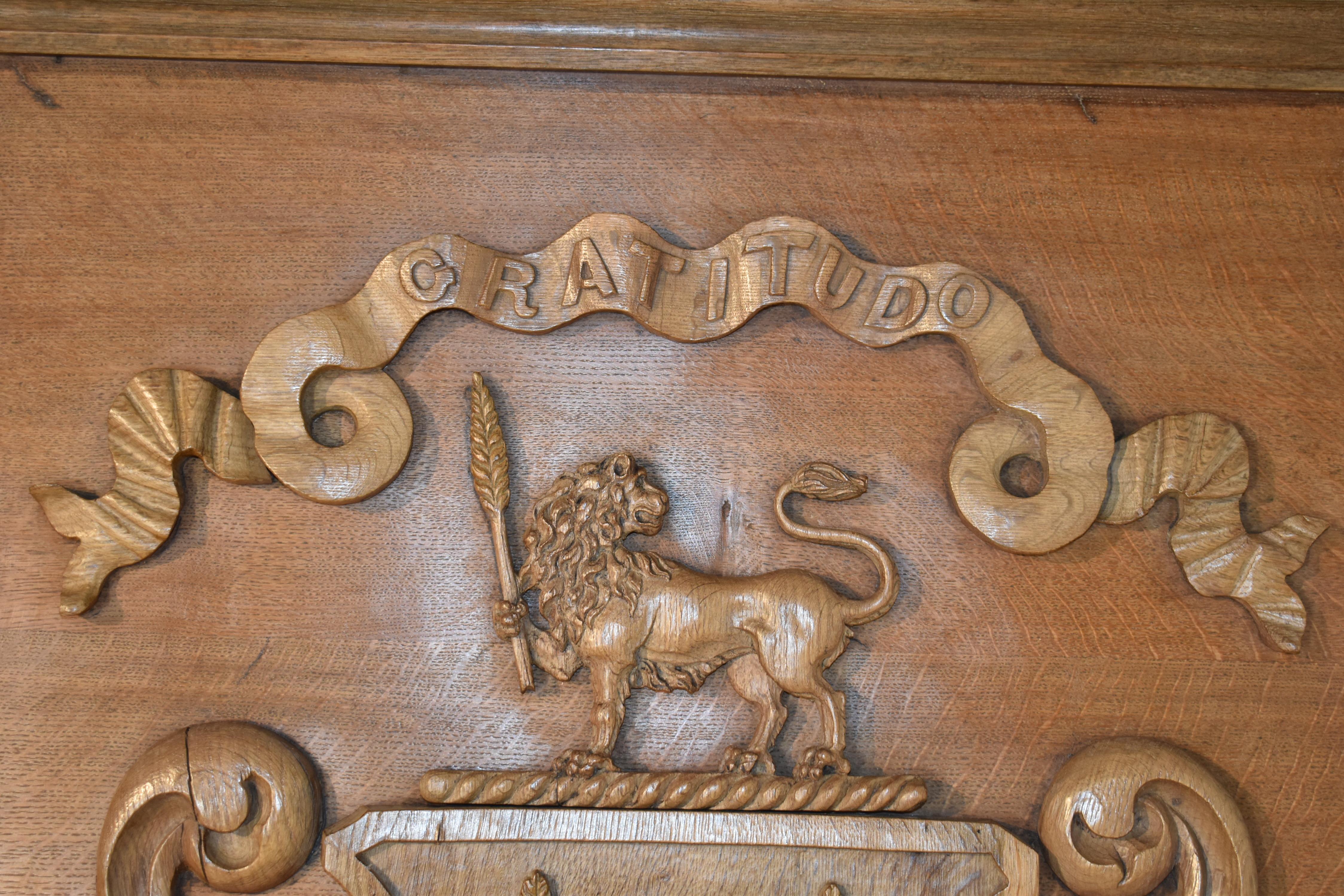 19th Century Framed English Armorial In Good Condition For Sale In High Point, NC