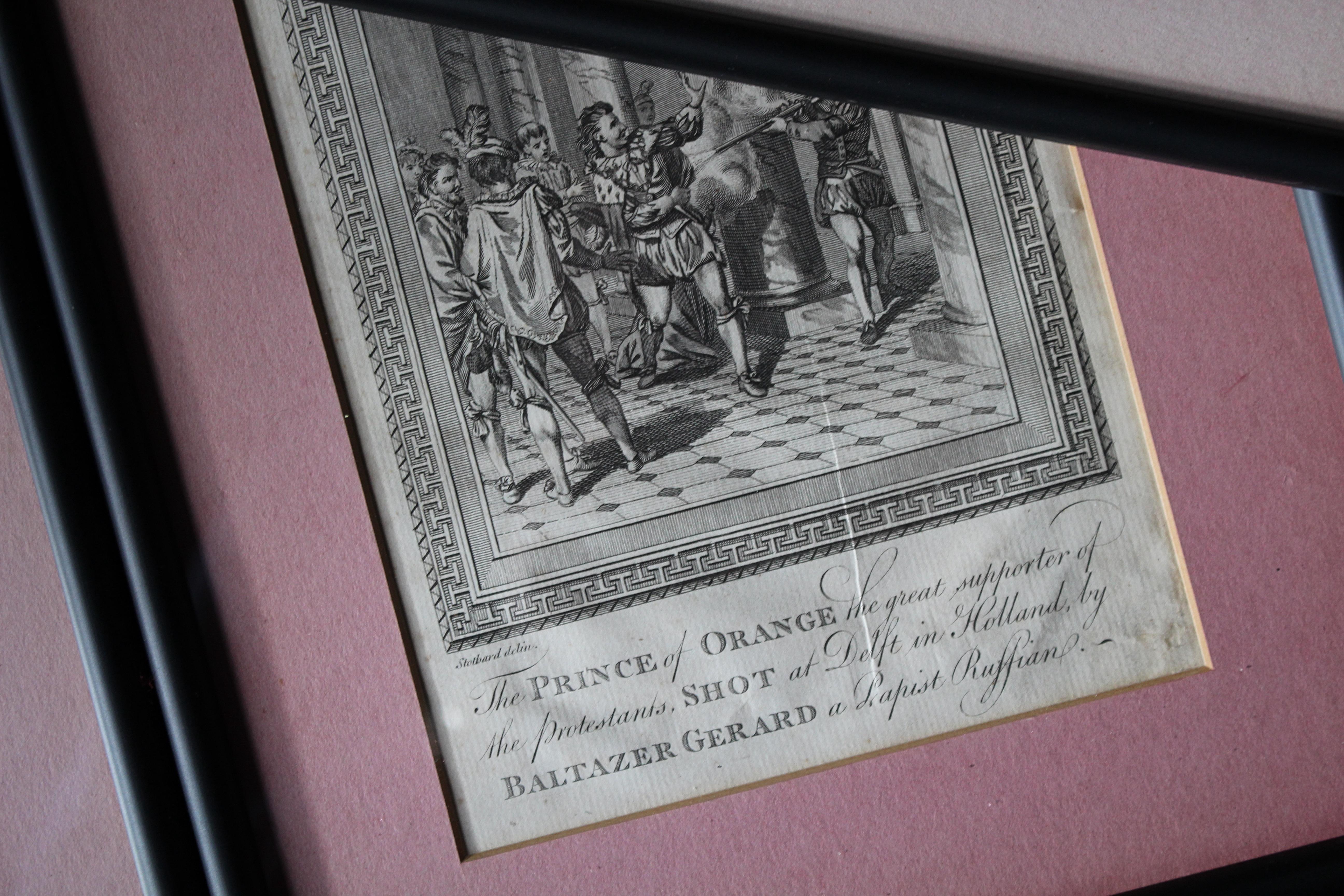 English 19th Century Framed Engravings From The New Book Of Martyrs by Henry Southwell For Sale