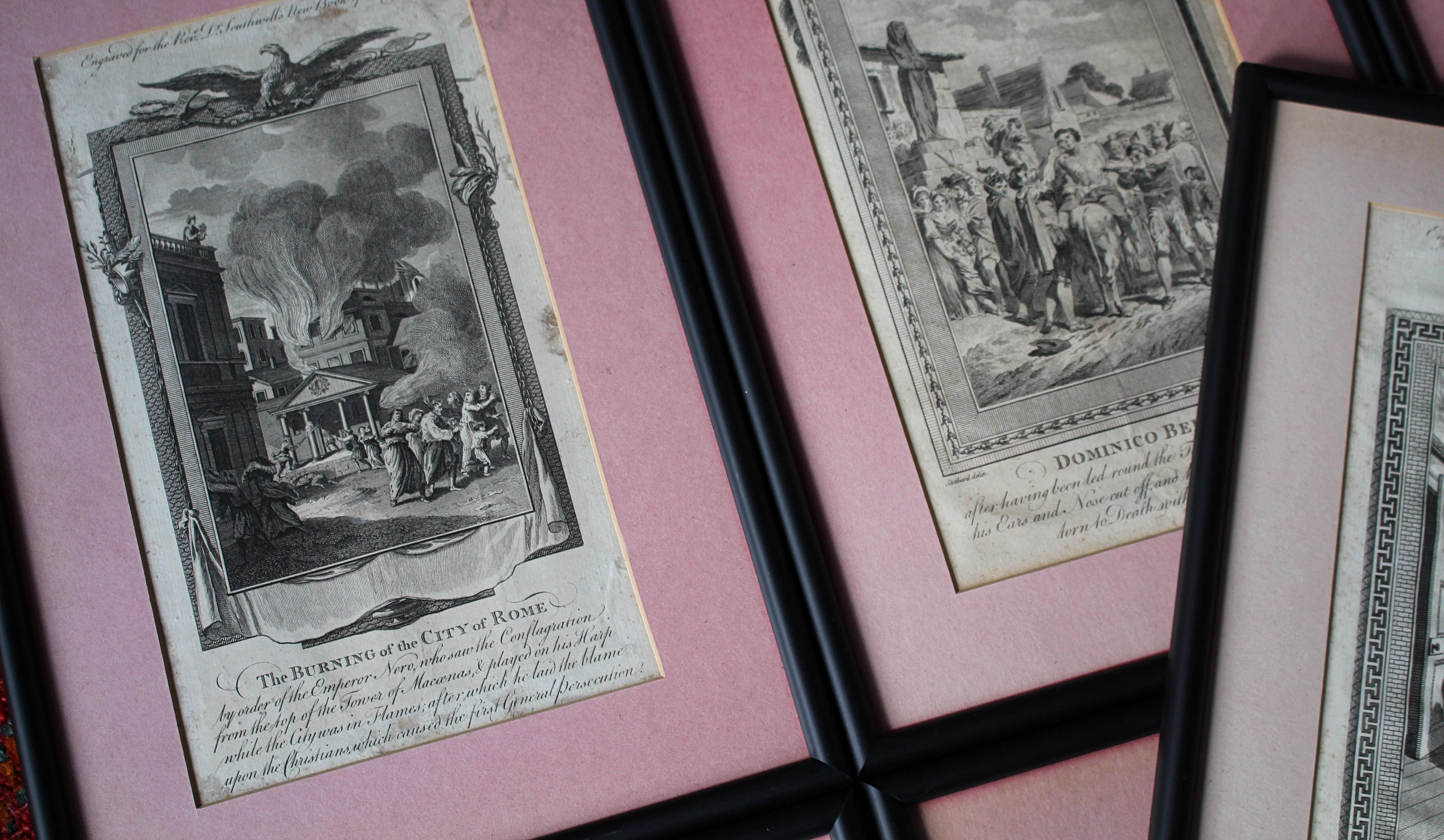 19th Century Framed Engravings From The New Book Of Martyrs by Henry Southwell In Good Condition For Sale In Lowestoft, GB