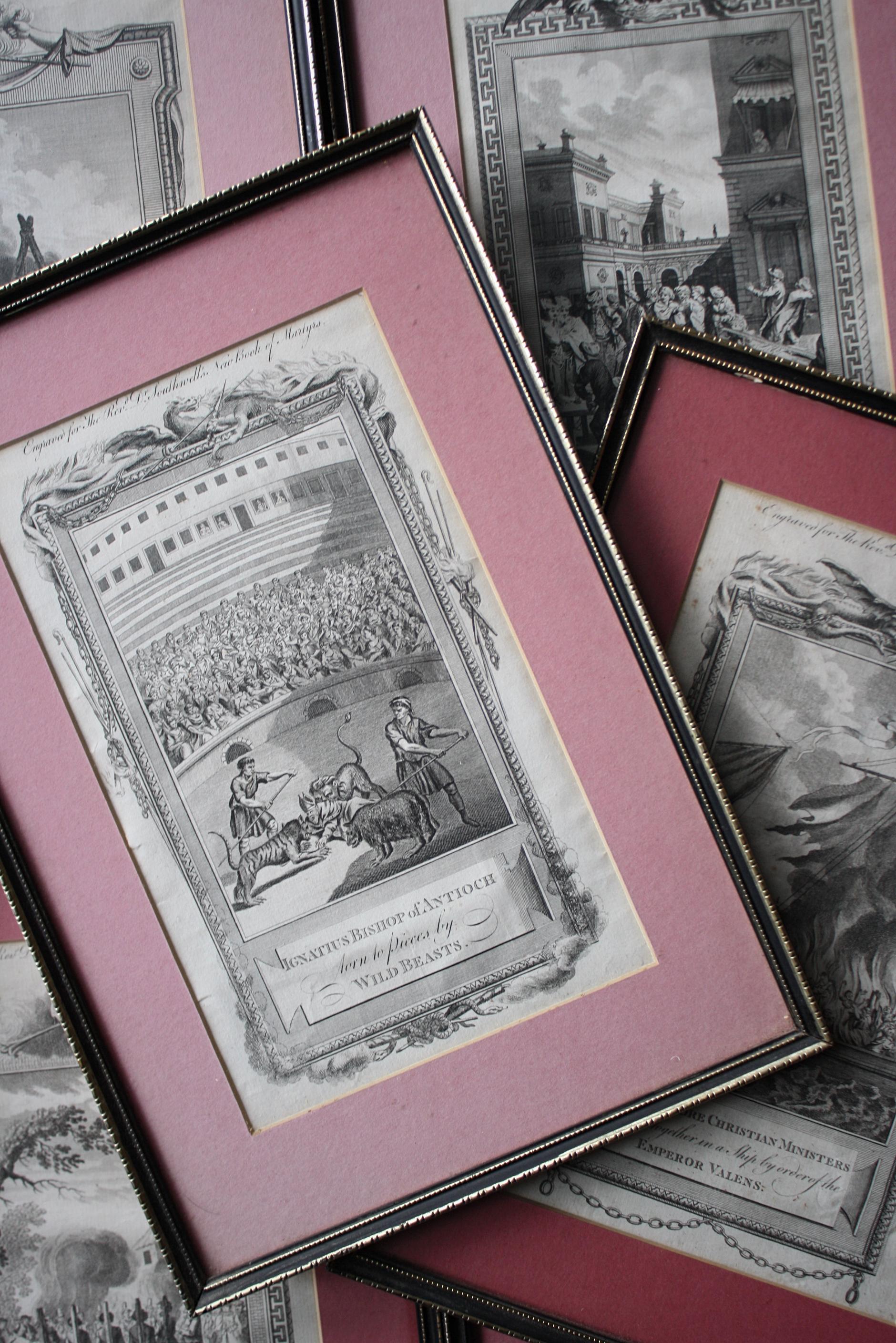 19th Century Framed Engravings From The New Book Of Martyrs by Henry Southwell 2