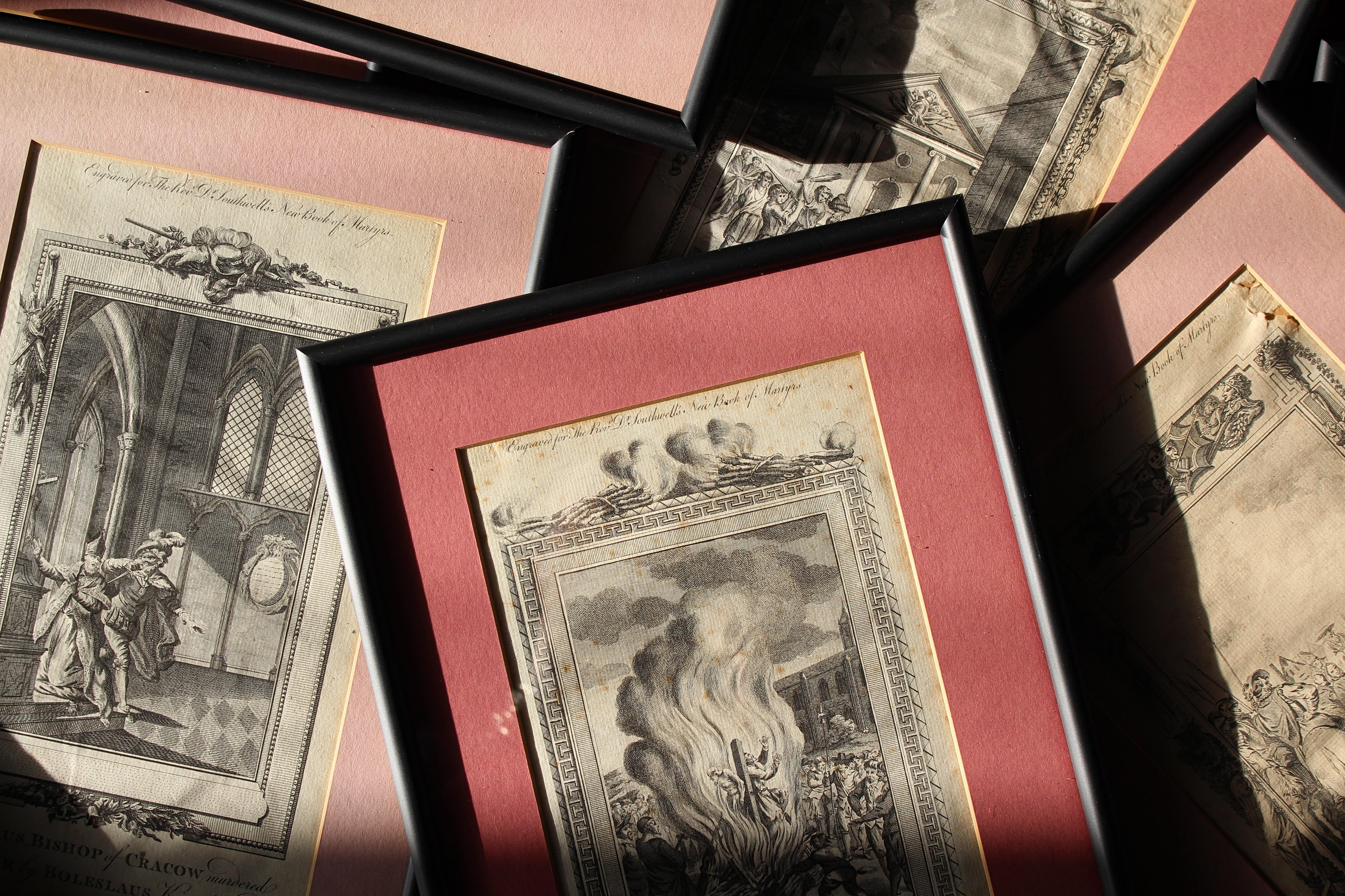 19th Century Framed Engravings From The New Book Of Martyrs by Henry Southwell For Sale 4