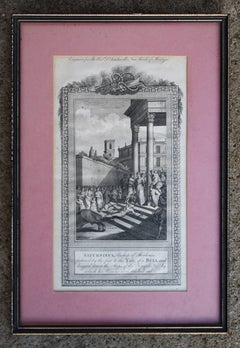 19th Century Framed Engravings From The New Book Of Martyrs by Henry Southwell