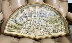 19TH Century Framed French Fan