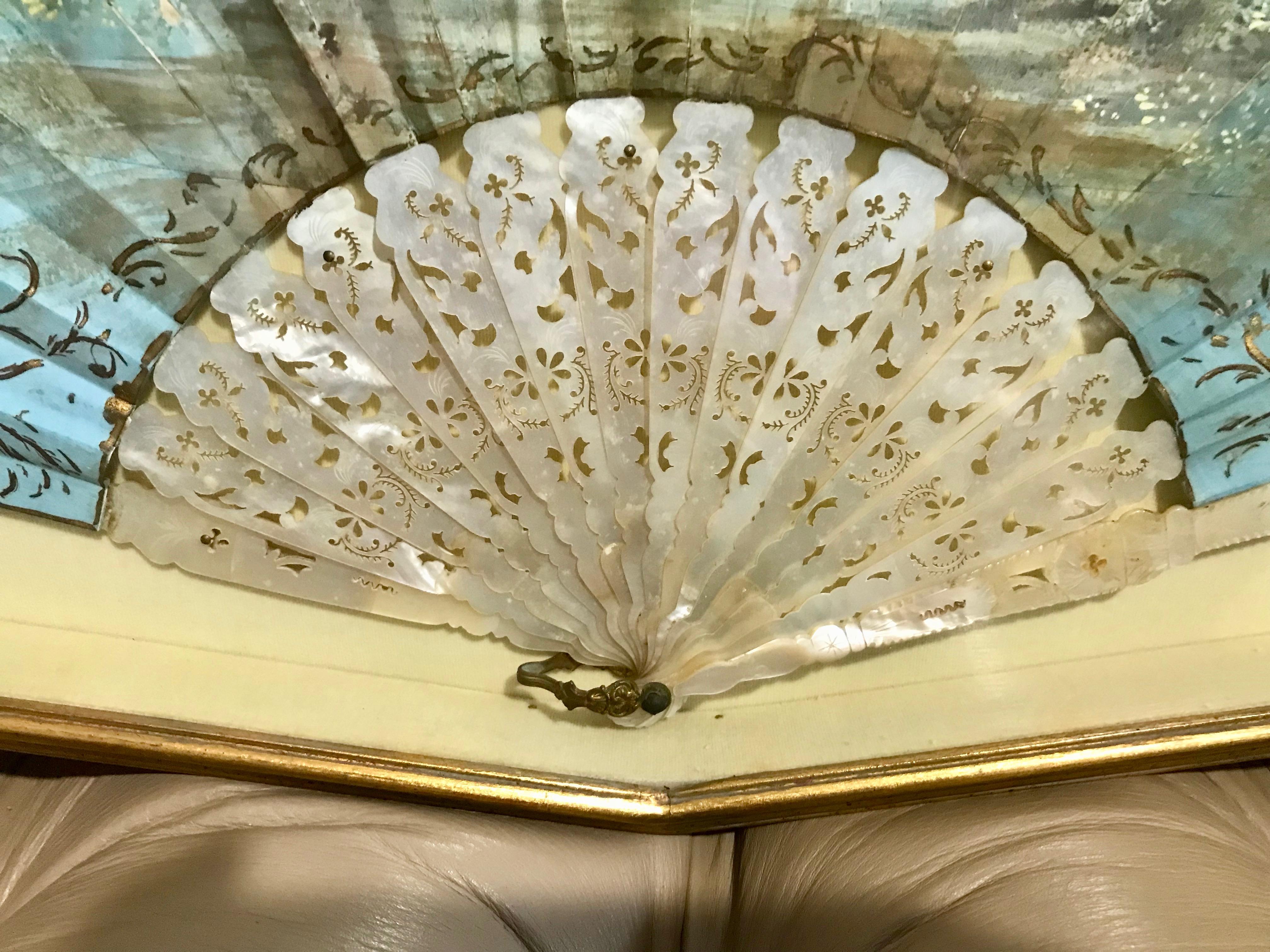 19TH Century Framed French Fan 2