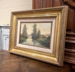 19th Century French Landscape Painting Signed L. Dupuy (for E. Galien-Laloue)