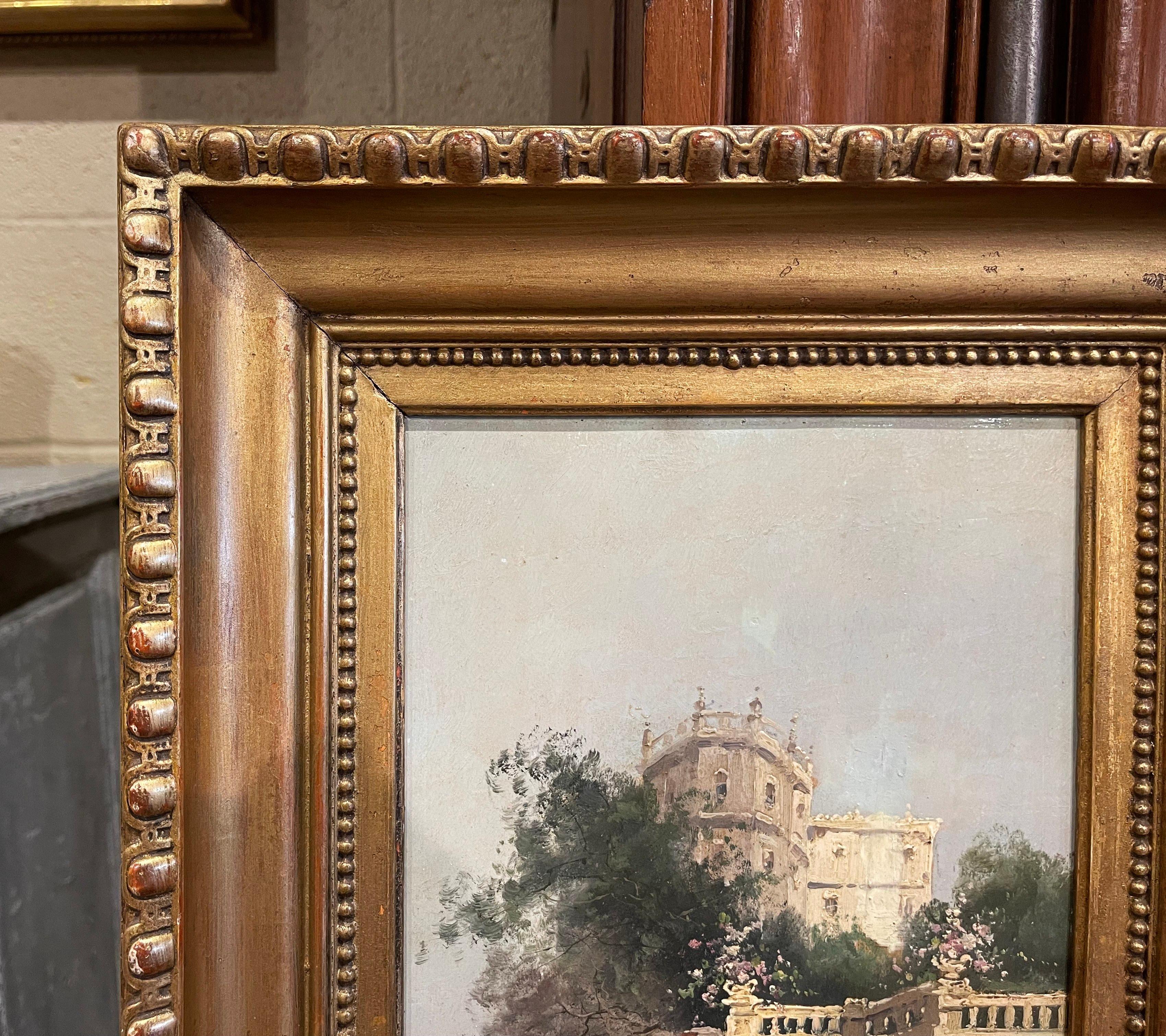 19th Century, Framed Landscape Painting Signed L. Dupuy for E. Galien-Laloue 1