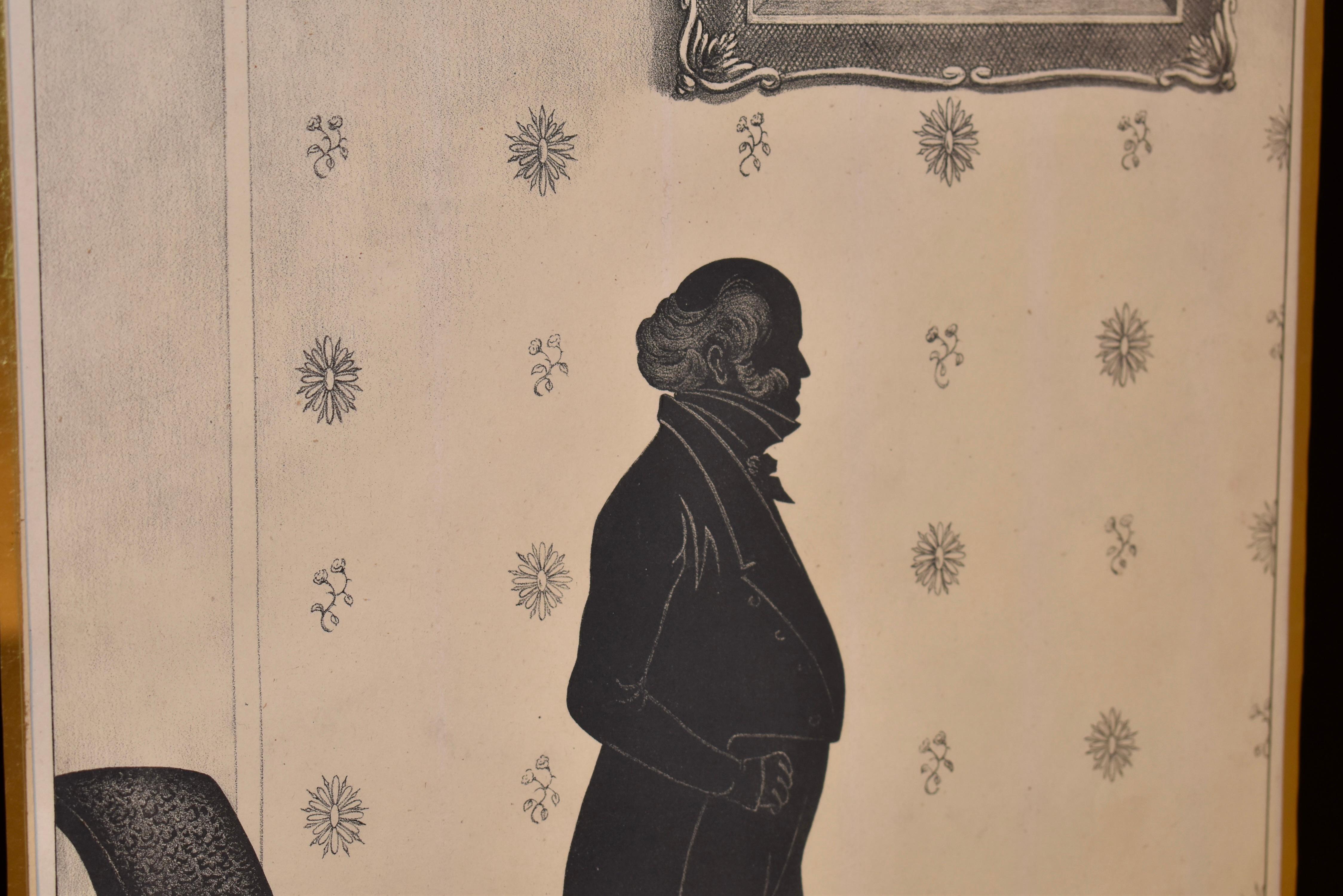 XIXe siècle Lithographie encadrée du 19ème siècle de Martin Van Buren en vente