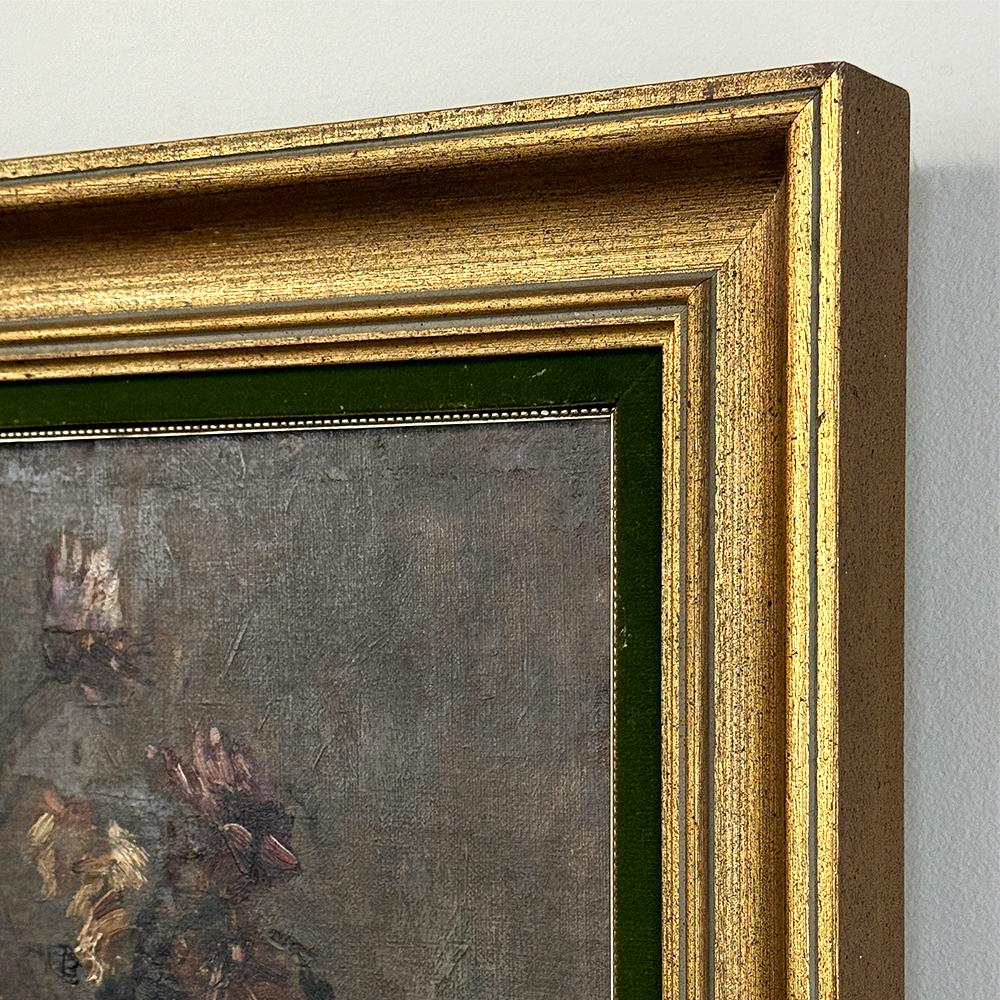 19th Century Framed Oil Painting on Canvas by A. Marie dated 1889 For Sale 7
