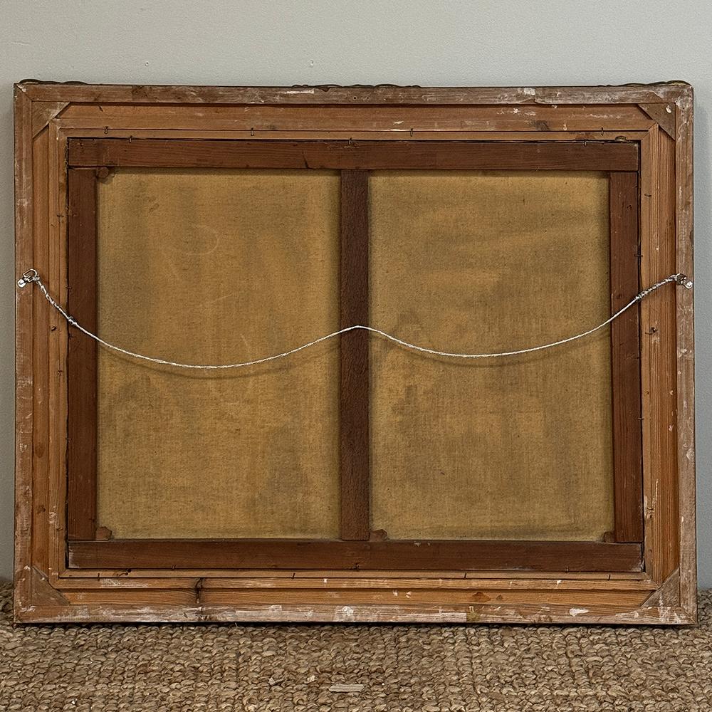 19th Century Framed Oil Painting on Canvas by Guillaume Lauters (1809–1889) For Sale 8