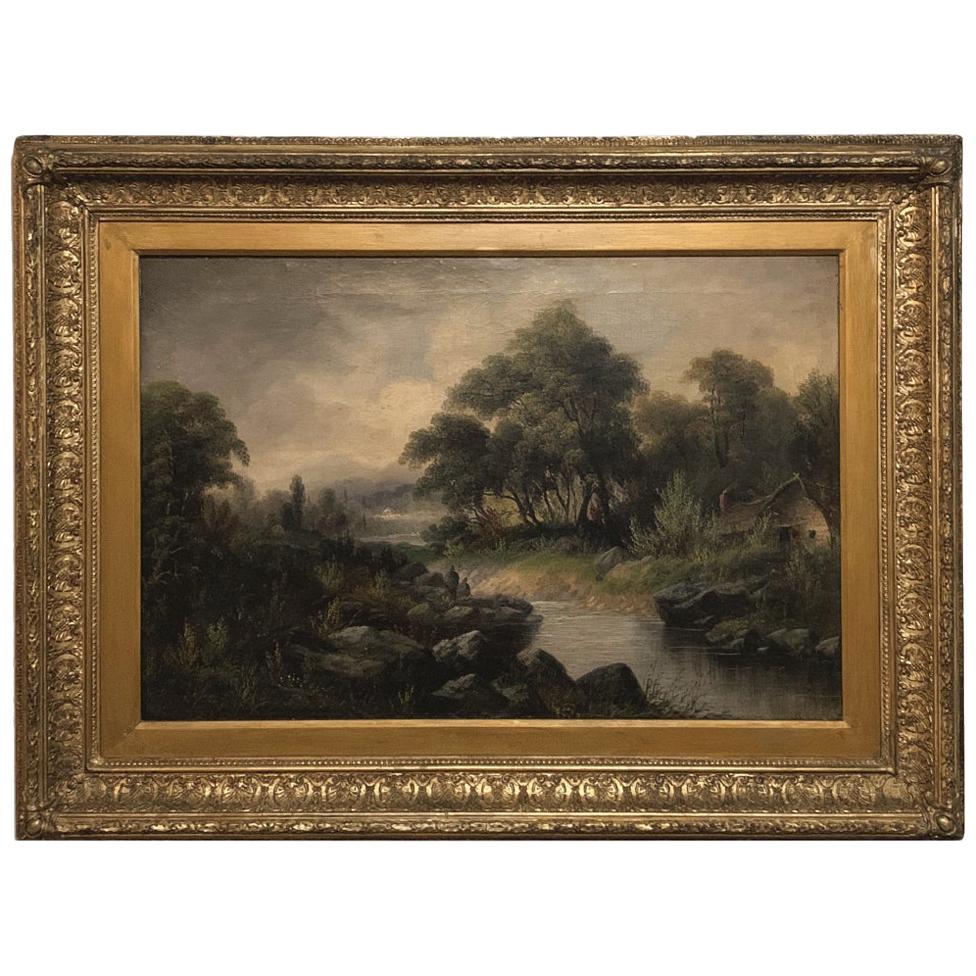 Pair of 19th Century Framed Oil Paintings on Canvas by I. Gorius For