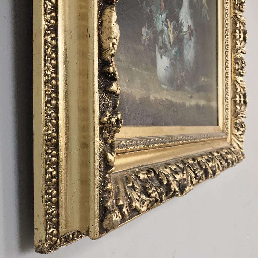 19th Century Framed Oil Painting on Canvas by Hellens 3