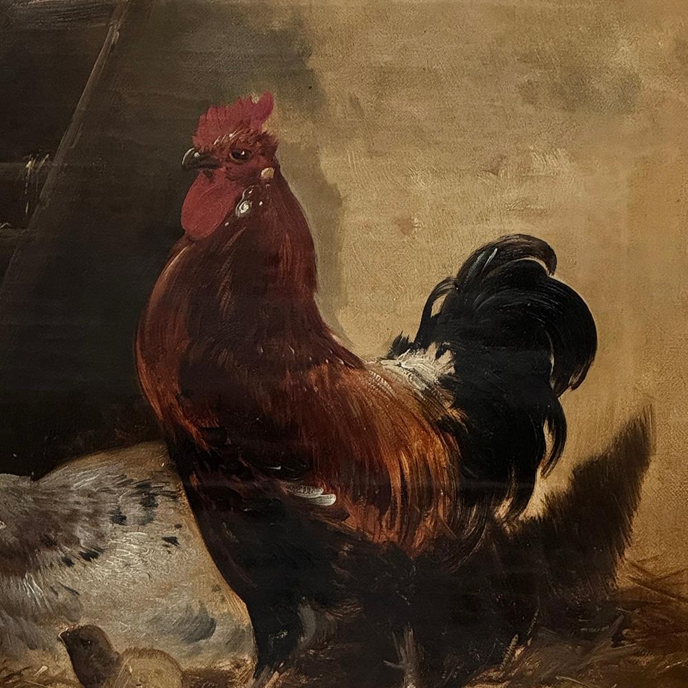 Peinture à l'huile sur toile encadrée du XIXe siècle par Henry Schouten (1857-1927) en vente 2