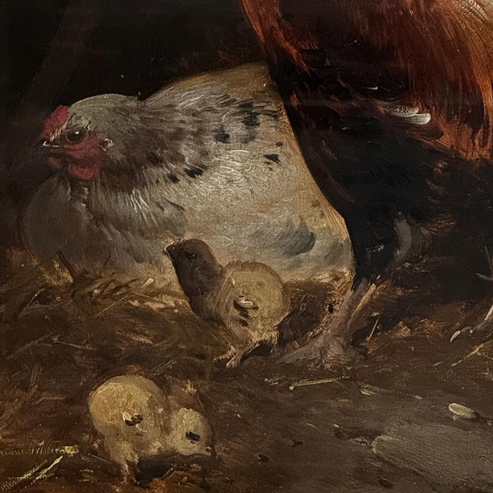 Peinture à l'huile sur toile encadrée du XIXe siècle par Henry Schouten (1857-1927) en vente 3
