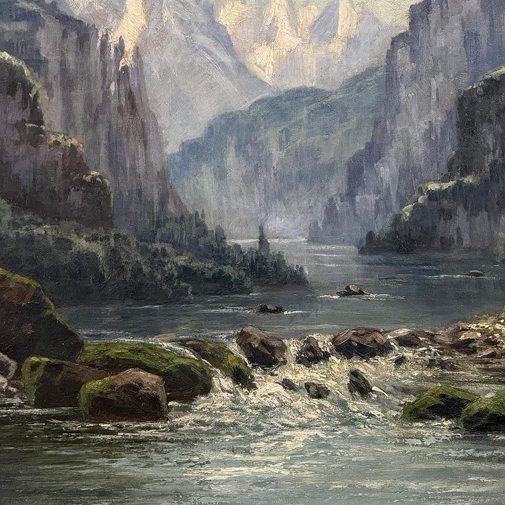 19th Century Framed Oil Painting on Canvas by L. Delderenne (1864-1921) For Sale 4
