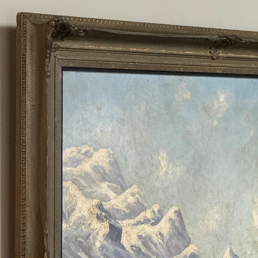 19th Century Framed Oil Painting on Canvas by L. Delderenne (1864-1921) For Sale 6