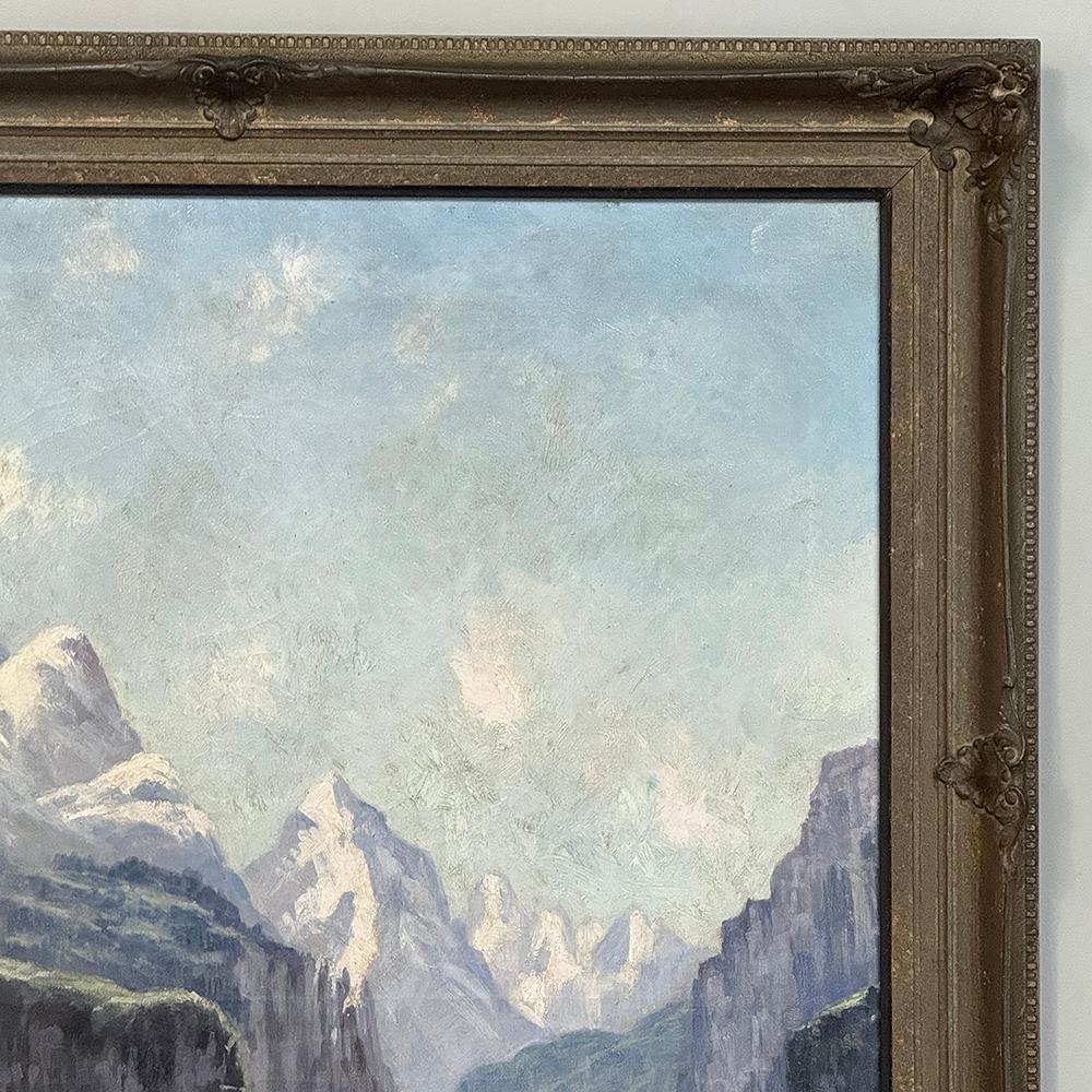 Early 20th Century 19th Century Framed Oil Painting on Canvas by L. Delderenne (1864-1921) For Sale