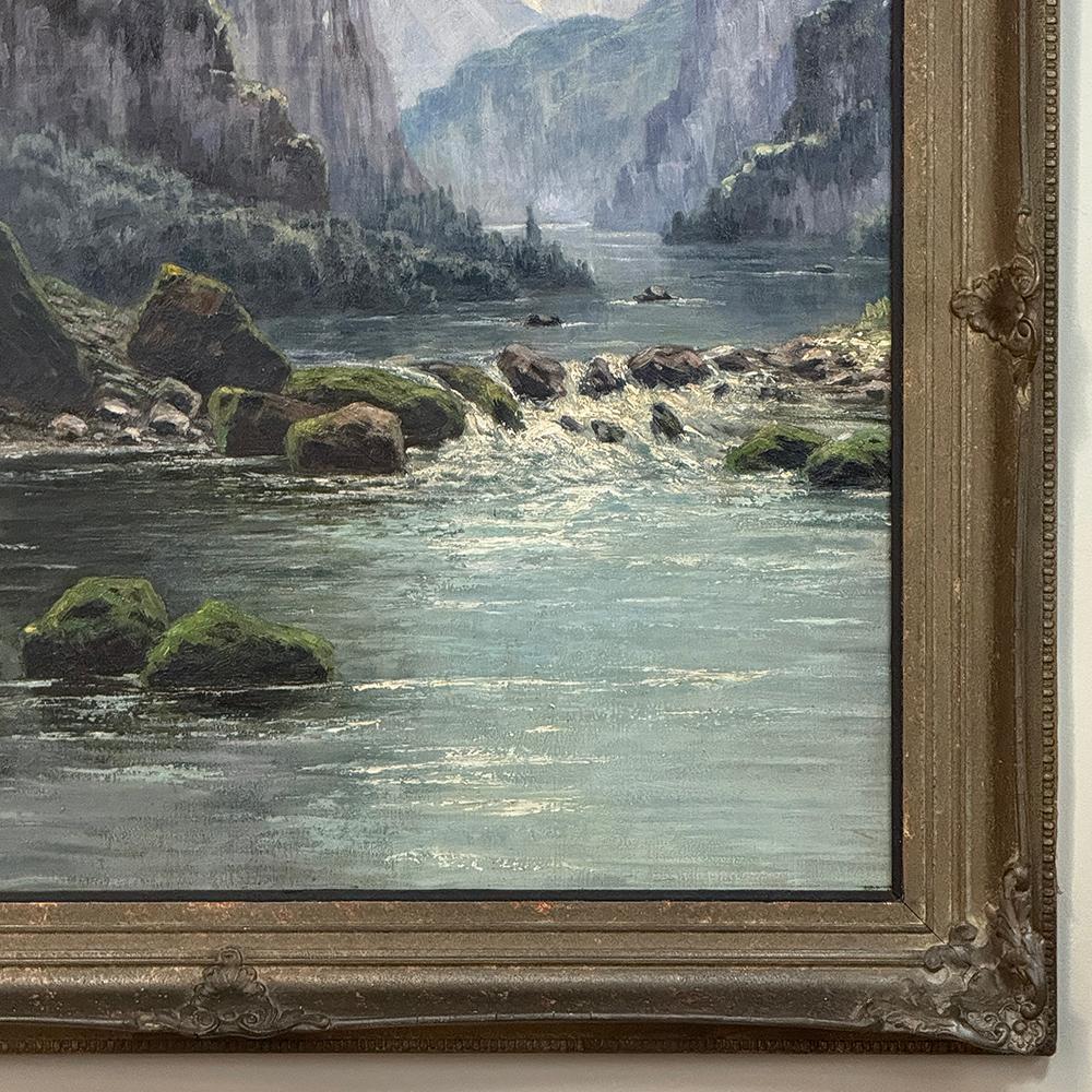 19th Century Framed Oil Painting on Canvas by L. Delderenne (1864-1921) For Sale 1