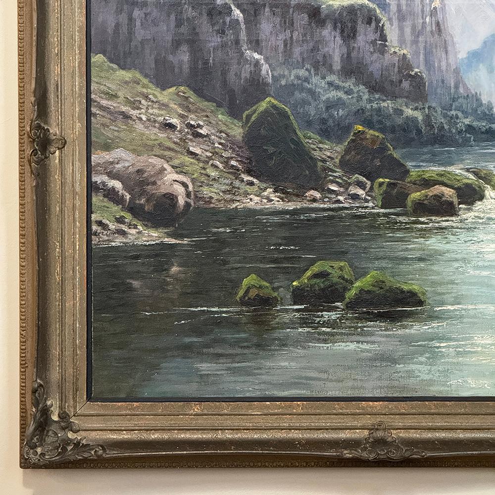 19th Century Framed Oil Painting on Canvas by L. Delderenne (1864-1921) For Sale 2