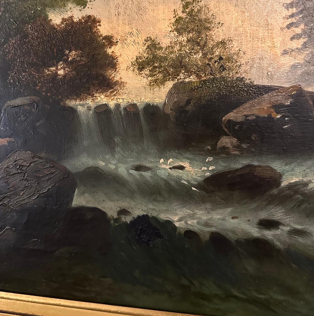 19. Jahrhundert Gerahmtes Ölgemälde auf Leinwand von R. Waldau im Angebot 10